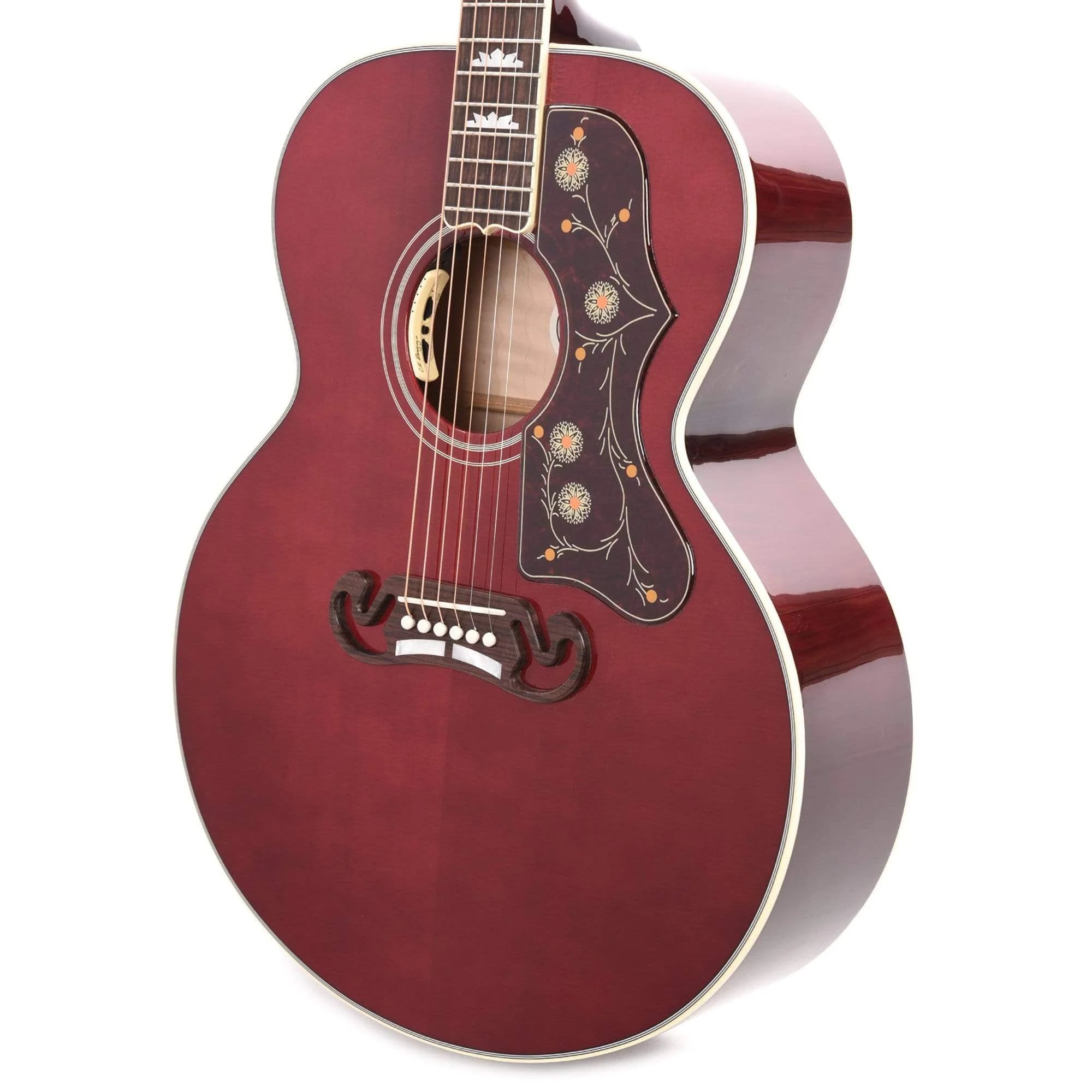 Gibson SJ-200 Standard Maple Acoustic-Electric Guitar - Wine Red