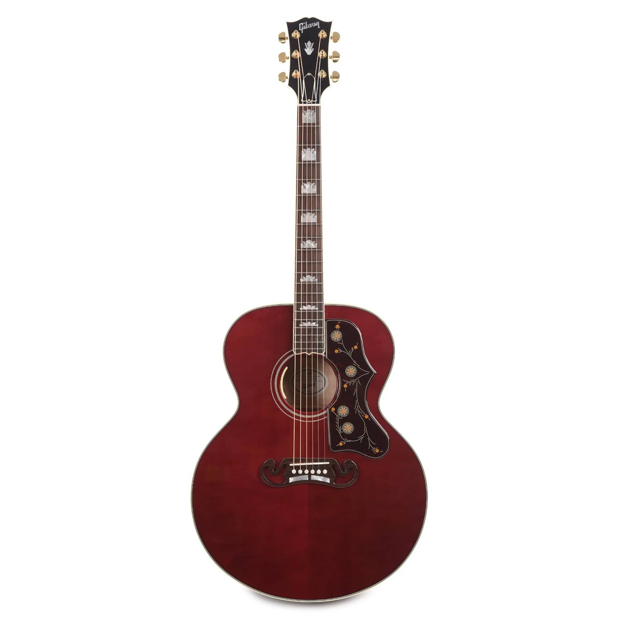 Gibson SJ-200 Standard Maple Acoustic-Electric Guitar - Wine Red