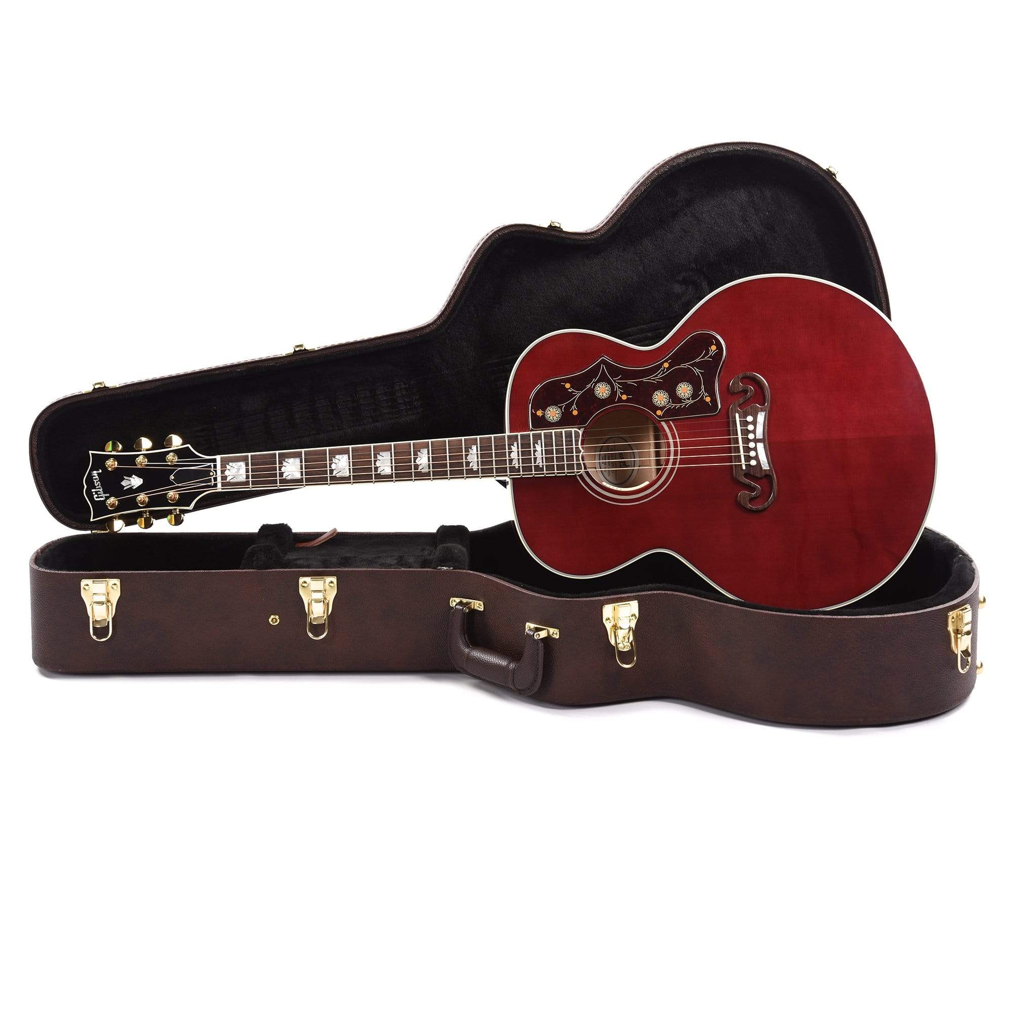 Gibson SJ-200 Standard Maple Acoustic-Electric Guitar - Wine Red