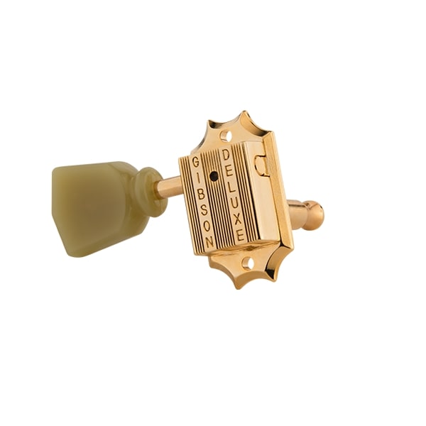 Gibson Accessories Vintage Tuning Machine Heads - Gold with Green Buttons
