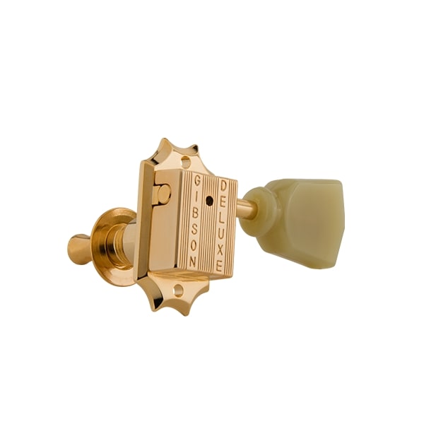 Gibson Accessories Vintage Tuning Machine Heads - Gold with Green Buttons