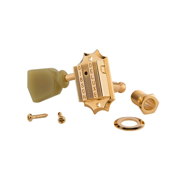 Gibson Accessories Vintage Tuning Machine Heads - Gold with Green Buttons