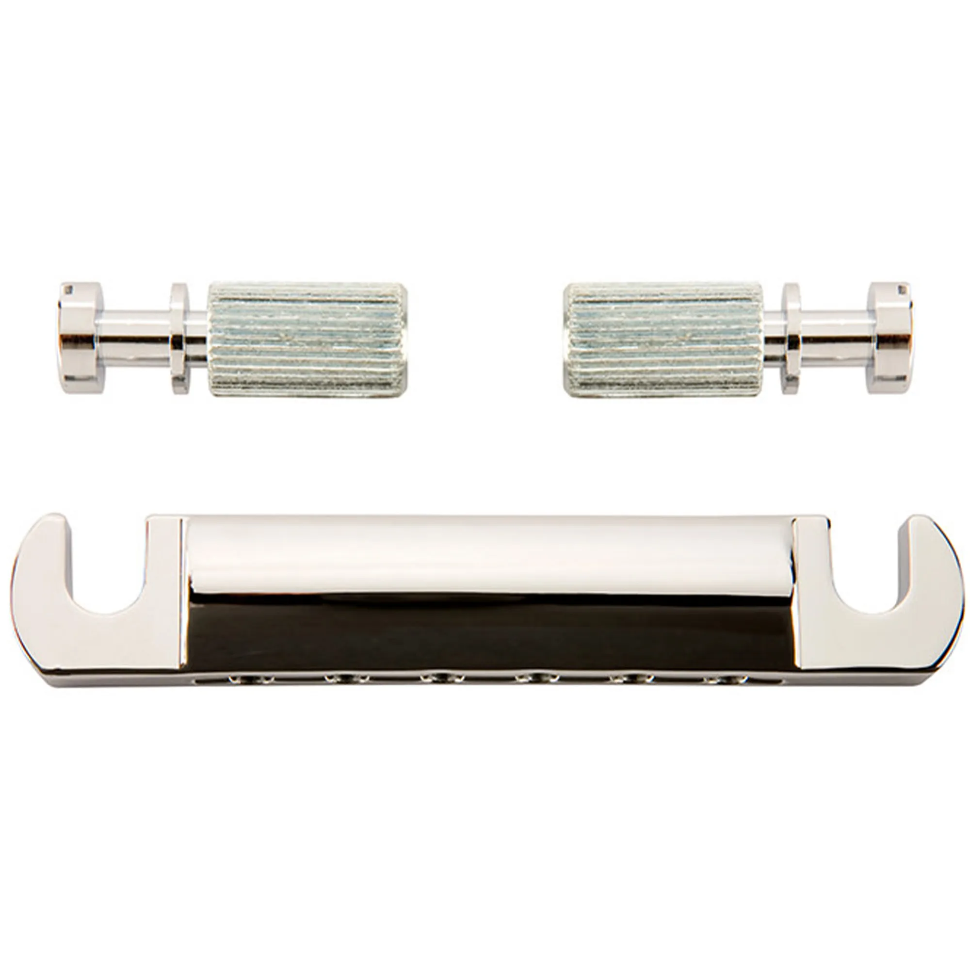 Gibson Accessories Stop Bar Tailpiece With Studs And Inserts - Chrome
