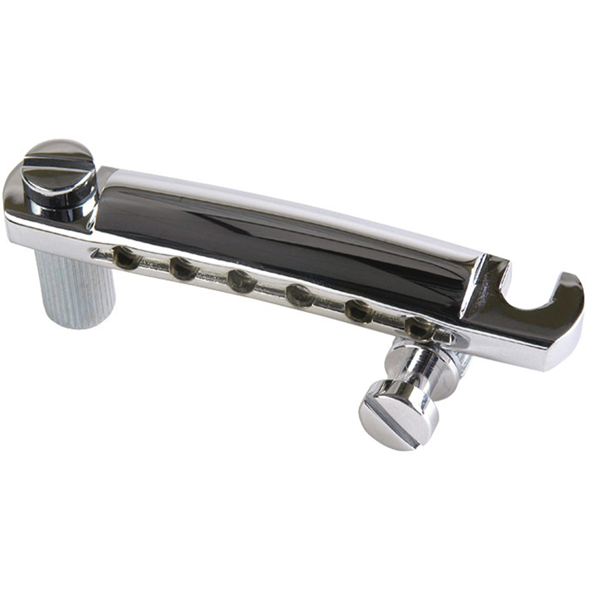 Gibson Accessories Stop Bar Tailpiece With Studs And Inserts - Chrome