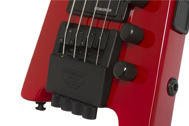 Steinberger XTSTD4HR1 XT-2 Standard Outfit Bass with HB pickups, DoubleBall™ Bass Bridge - Hot Rod Red