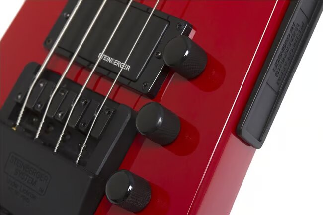 Steinberger XTSTD4HR1 XT-2 Standard Outfit Bass with HB pickups, DoubleBall™ Bass Bridge - Hot Rod Red