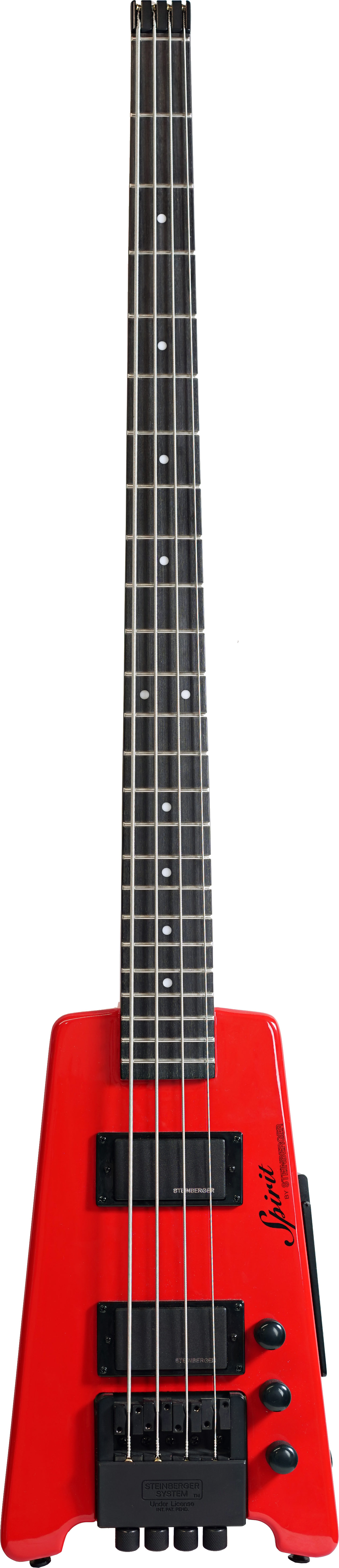 Steinberger XTSTD4HR1 XT-2 Standard Outfit Bass with HB pickups, DoubleBall™ Bass Bridge - Hot Rod Red