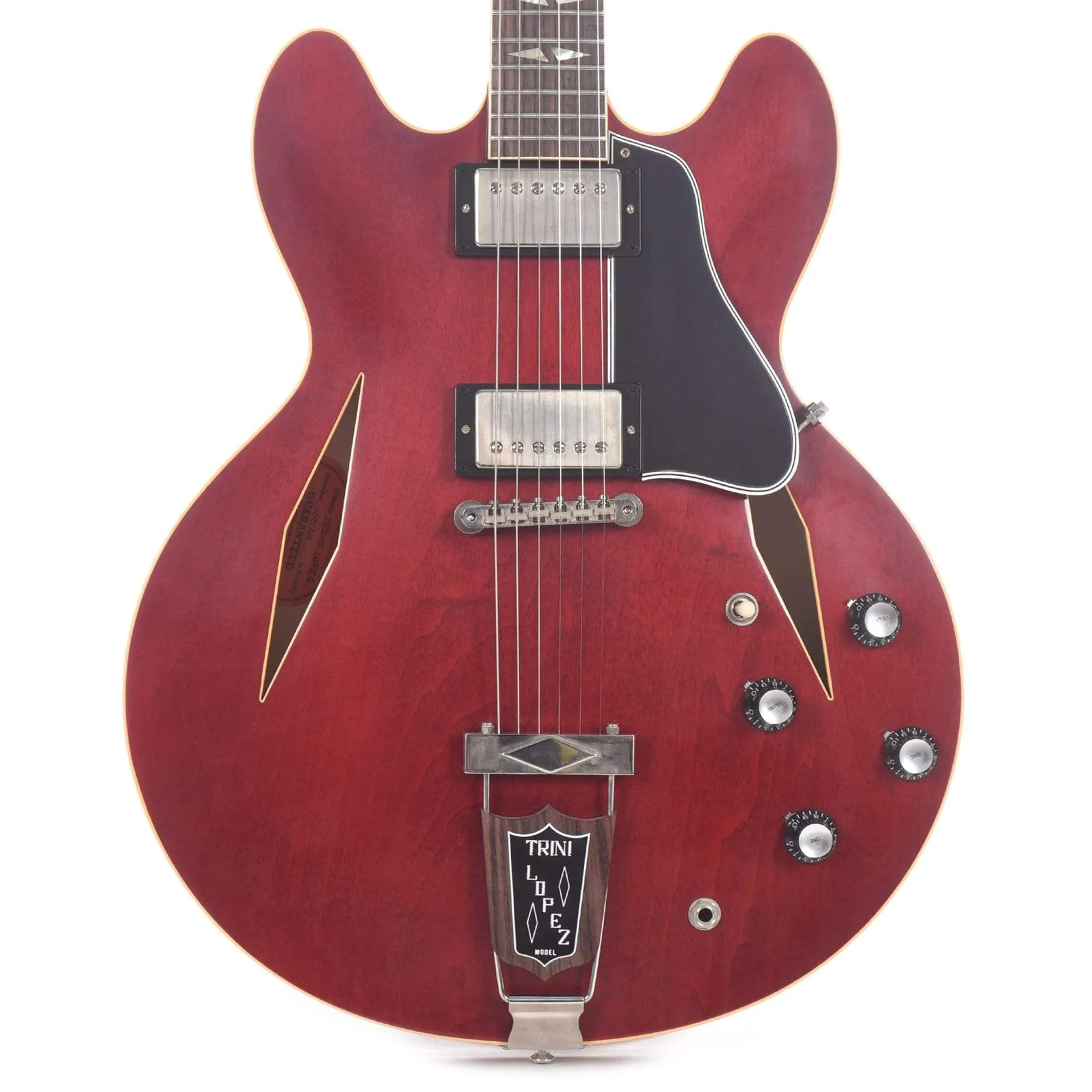 Gibson Custom Shop Artist Trini Lopez Standard Reissue VOS Semi-Hollowbody Electric Guitar - 60s Cherry