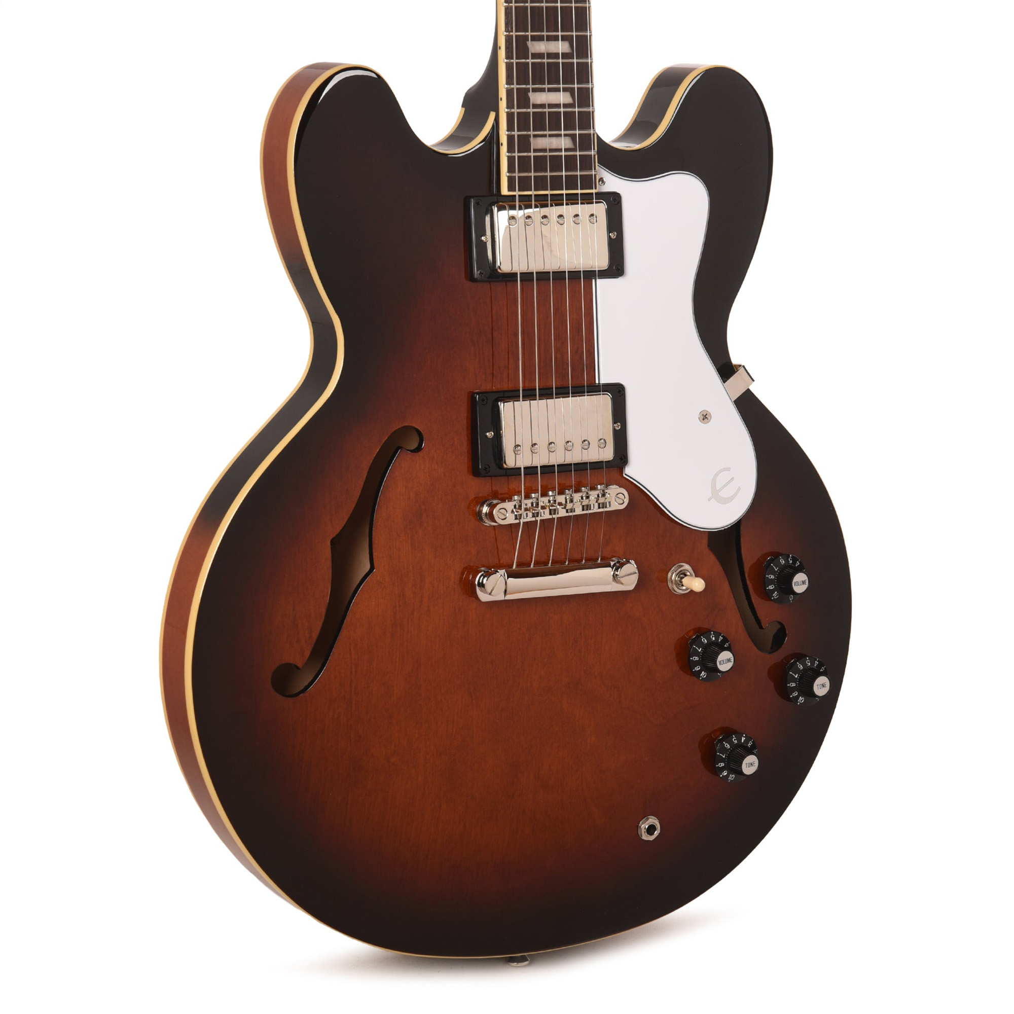 Epiphone Bonehead Riviera Semi-Hollowbody Electric Guitar - Dark Tobacco Sunburst