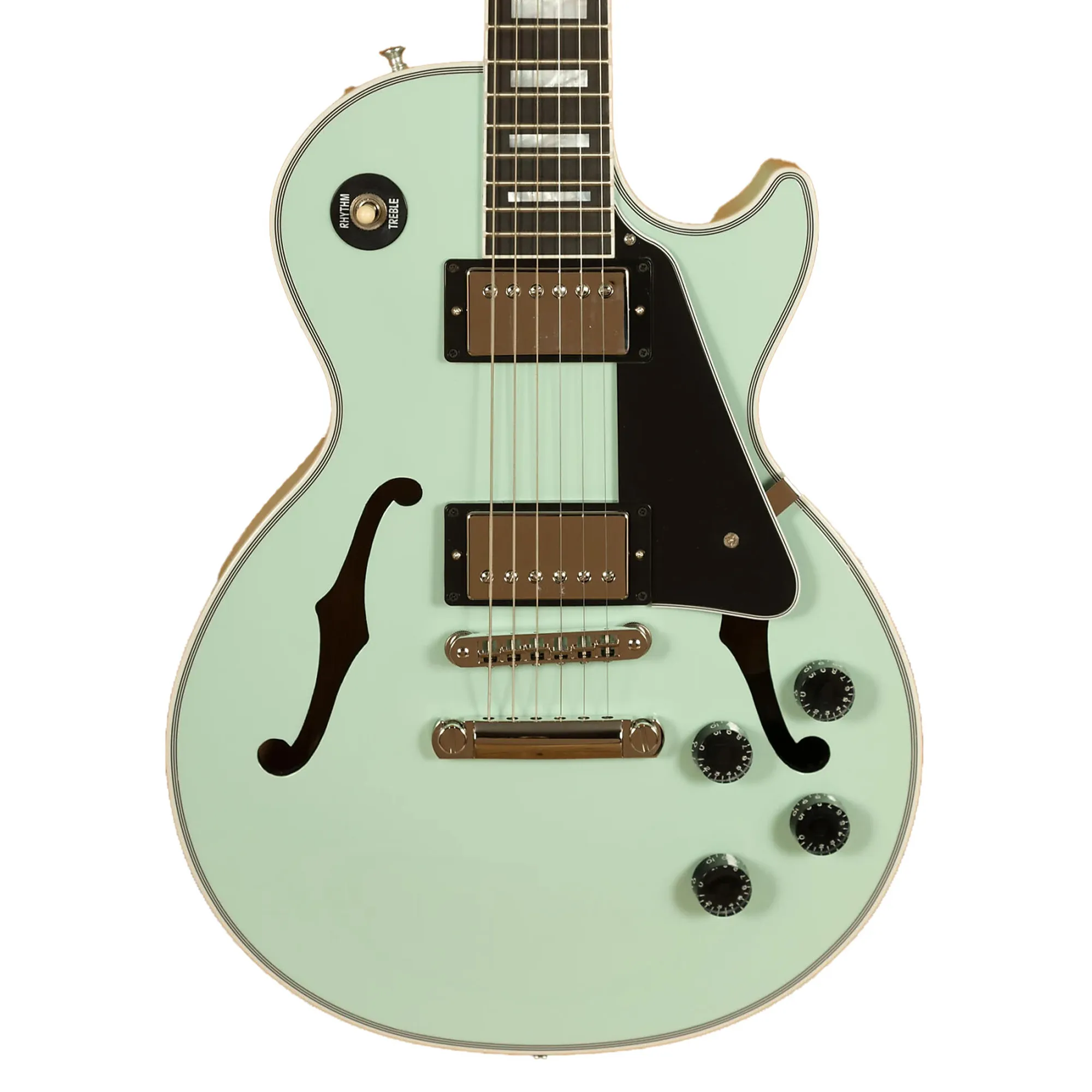 Gibson Custom Les Paul  Chambered F-Holes Electric Guitar - Kerry Green