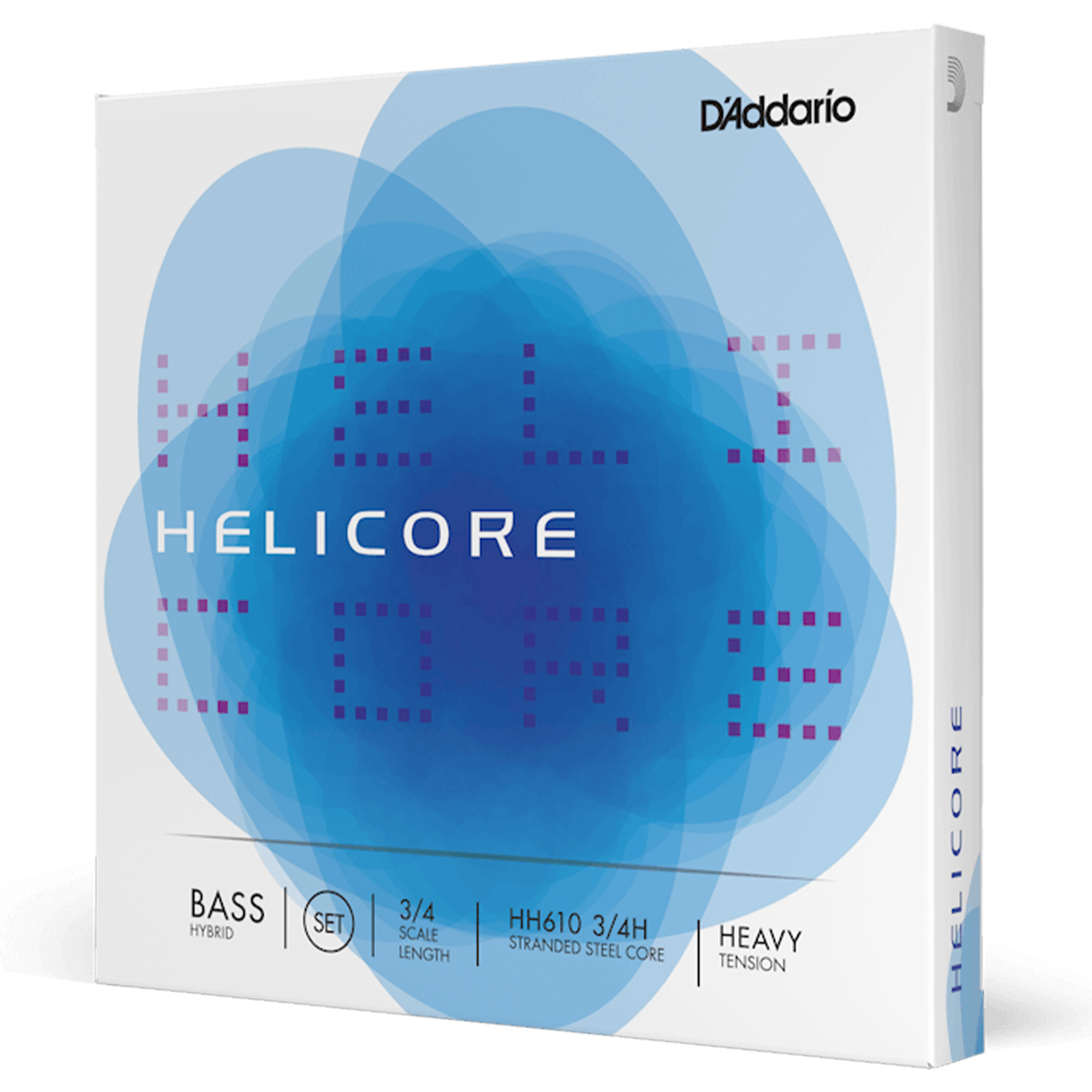 D'Addario HH610 3/4M Helicore Hybrid Double Bass String Set - 3/4 Scale - Medium Tension