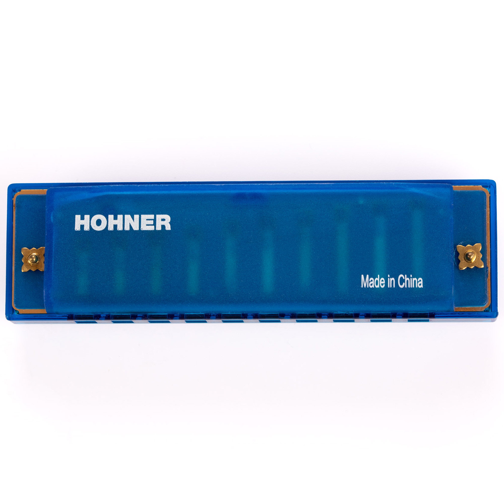 Hohner Diatonic Harmonica Translucent Harp C Beginner Series - Blue