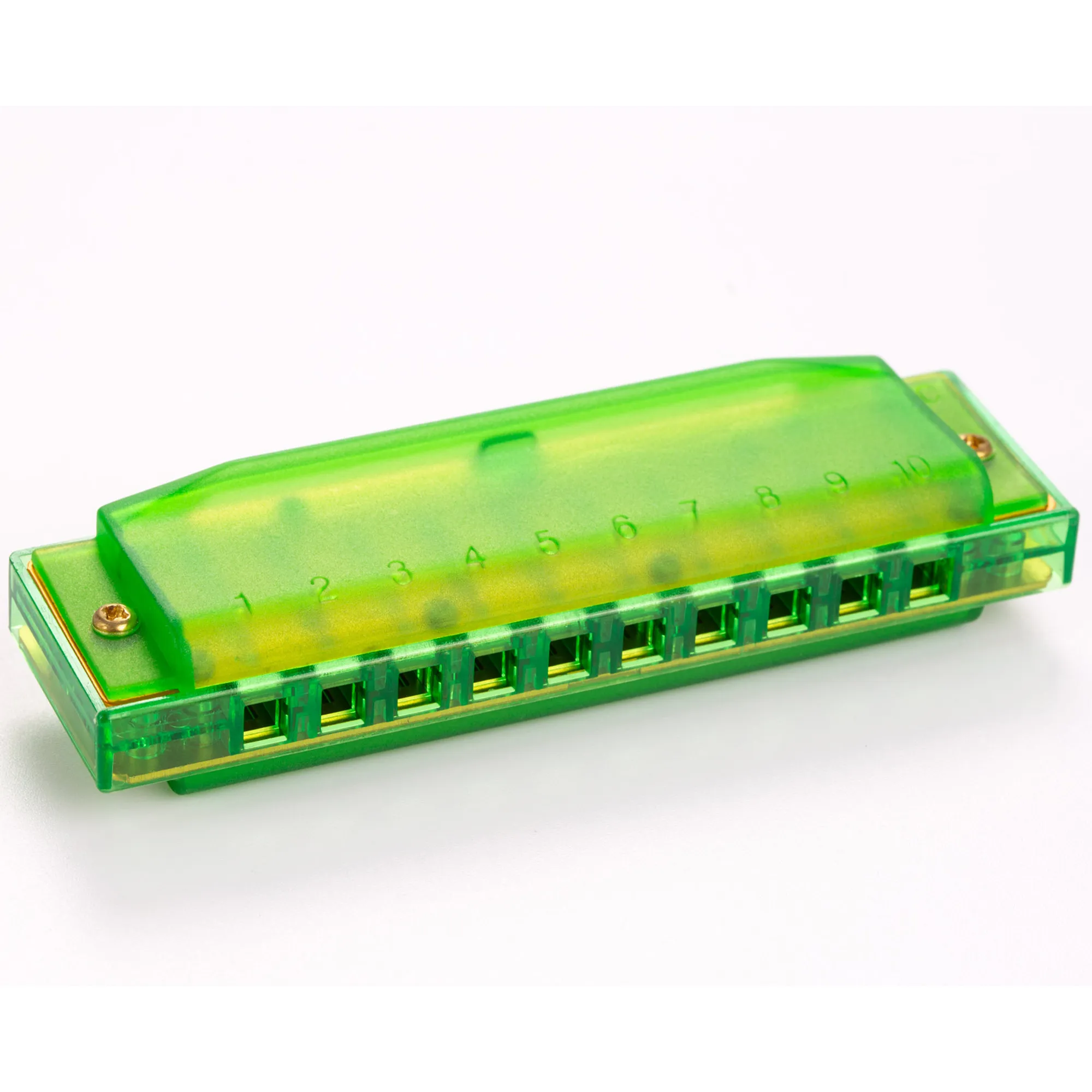 Hohner Diatonic Harmonica Translucent Harp C Beginner Series - Green