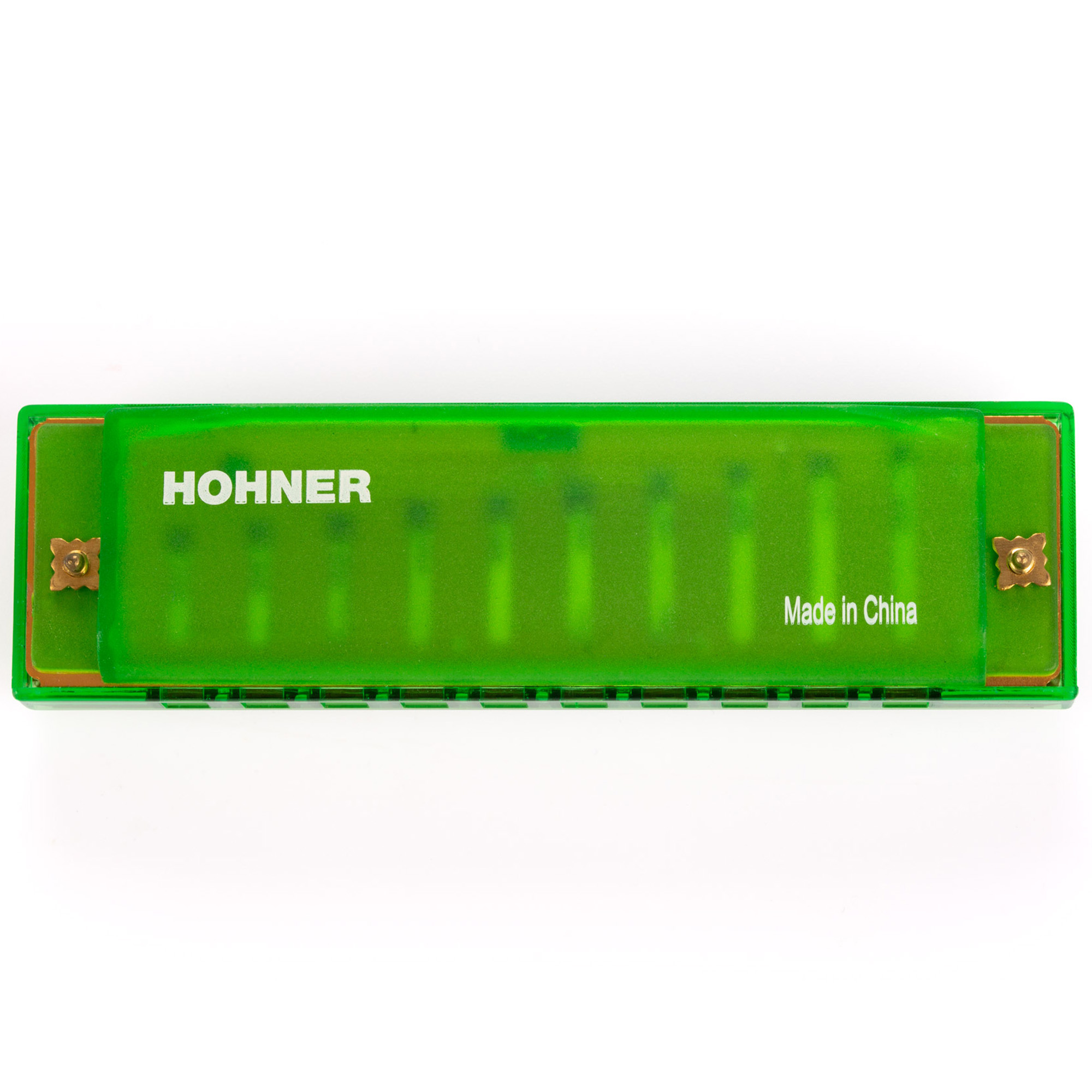 Hohner Diatonic Harmonica Translucent Harp C Beginner Series - Green
