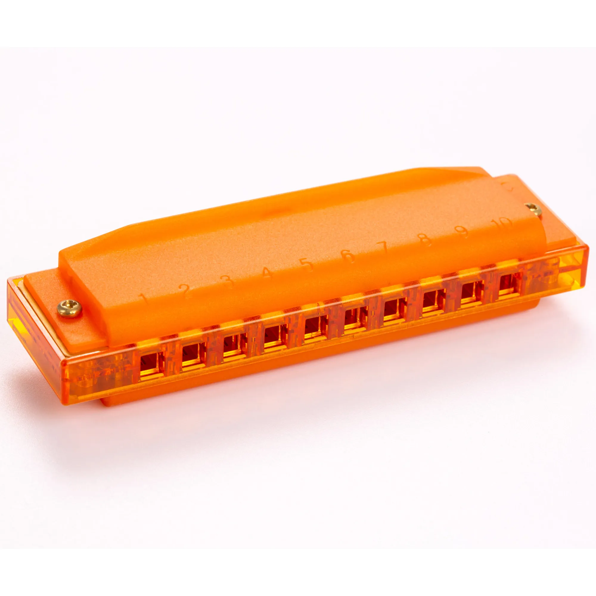 Hohner Diatonic Harmonica Translucent Harp C Beginner Series - Orange