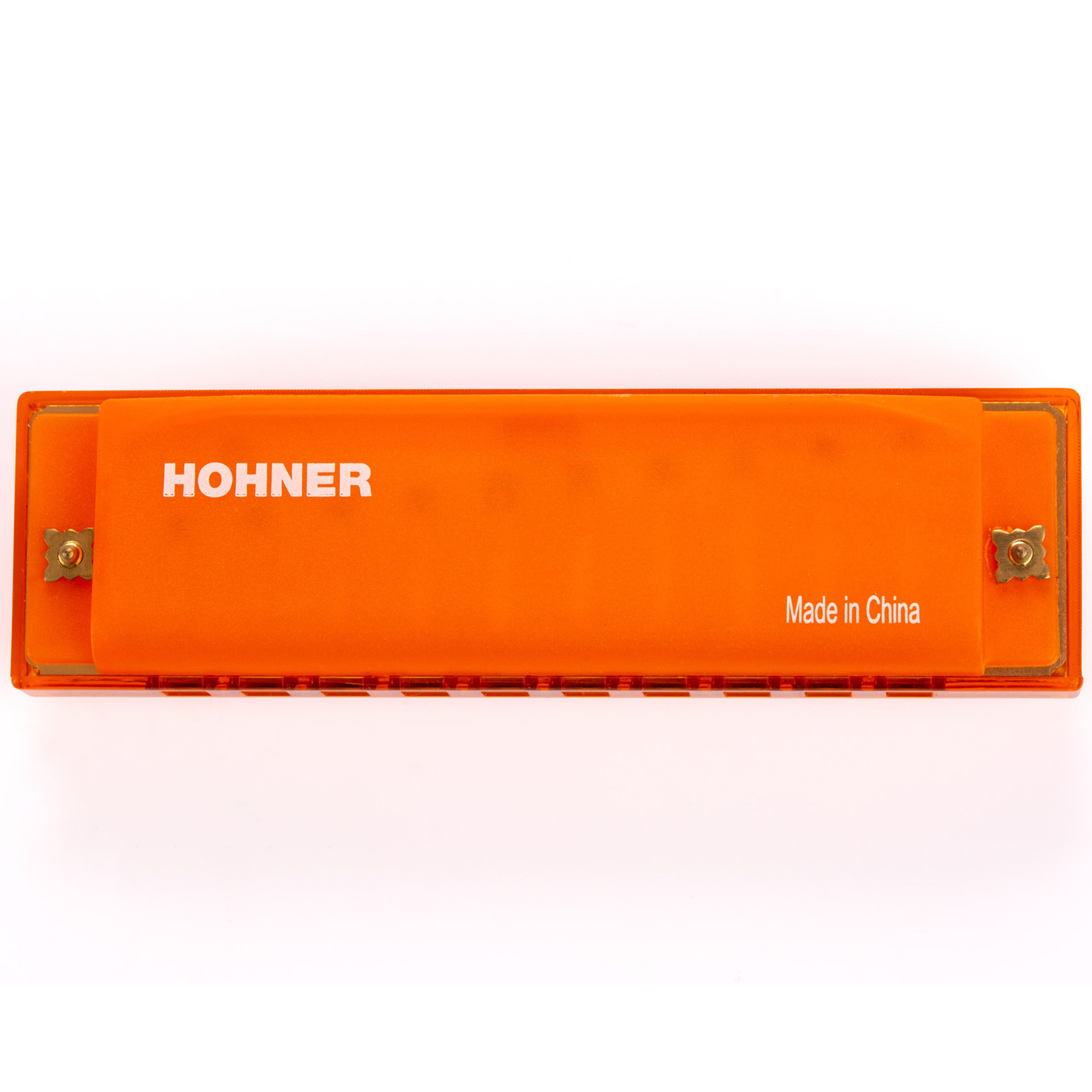 Hohner Diatonic Harmonica Translucent Harp C Beginner Series - Orange