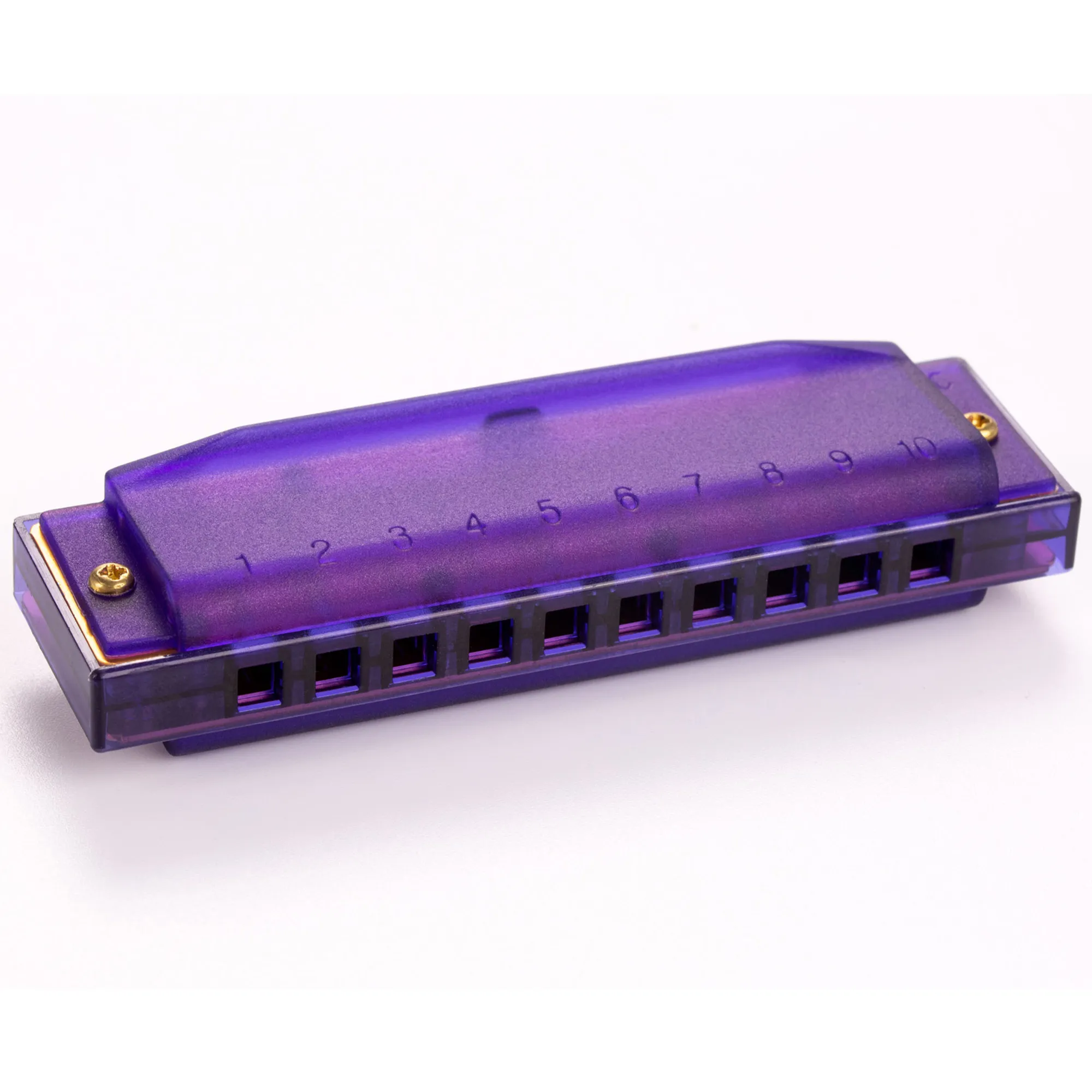 Hohner Diatonic Harmonica Translucent Harp C Beginner Series - Purple