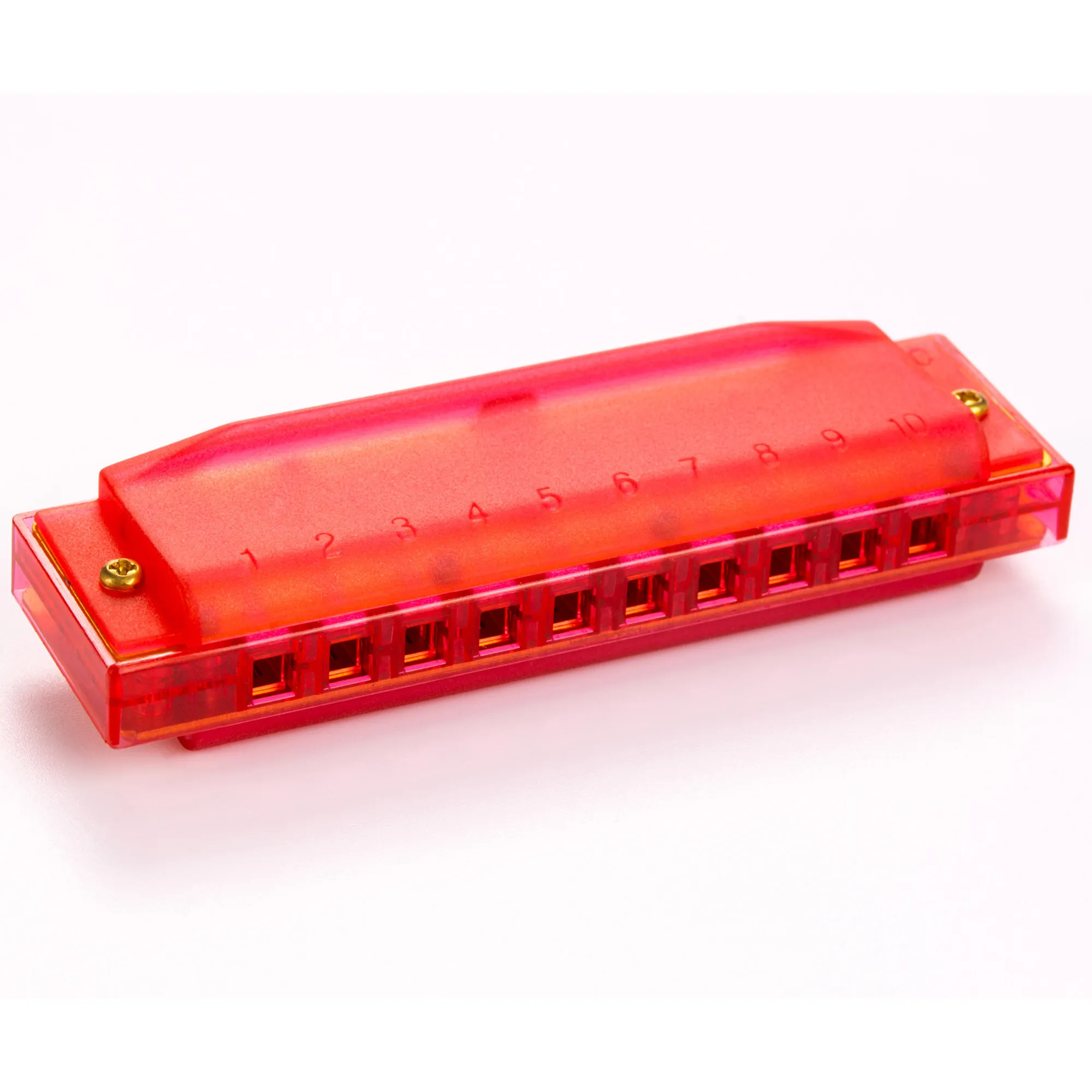 Hohner Diatonic Harmonica Translucent Harp C Beginner Series - Red