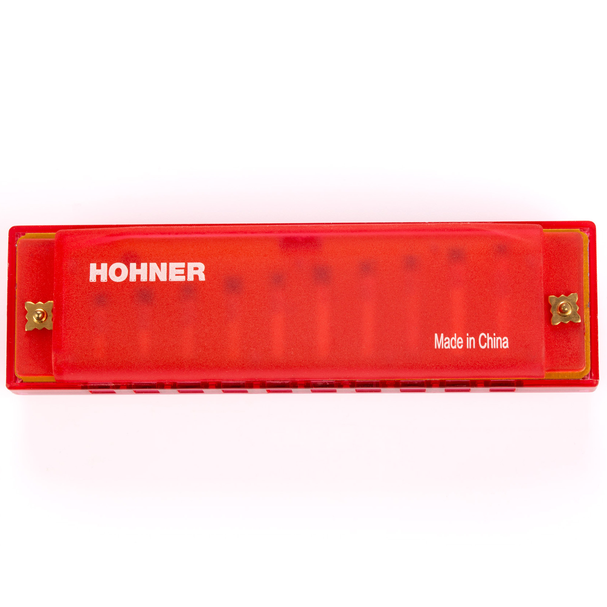 Hohner Diatonic Harmonica Translucent Harp C Beginner Series - Red