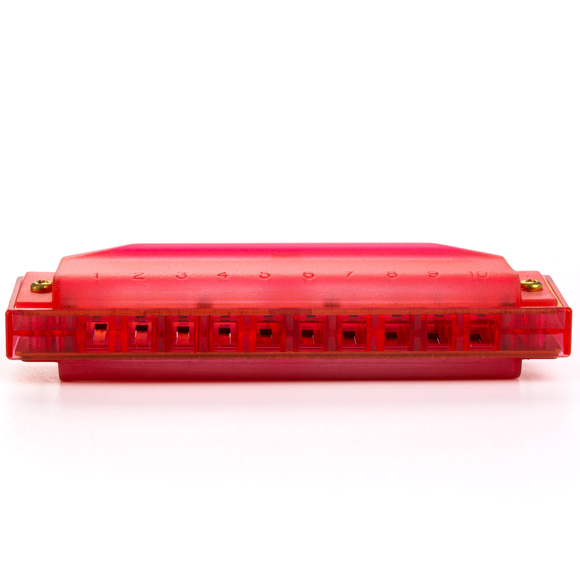 Hohner Diatonic Harmonica Translucent Harp C Beginner Series - Red