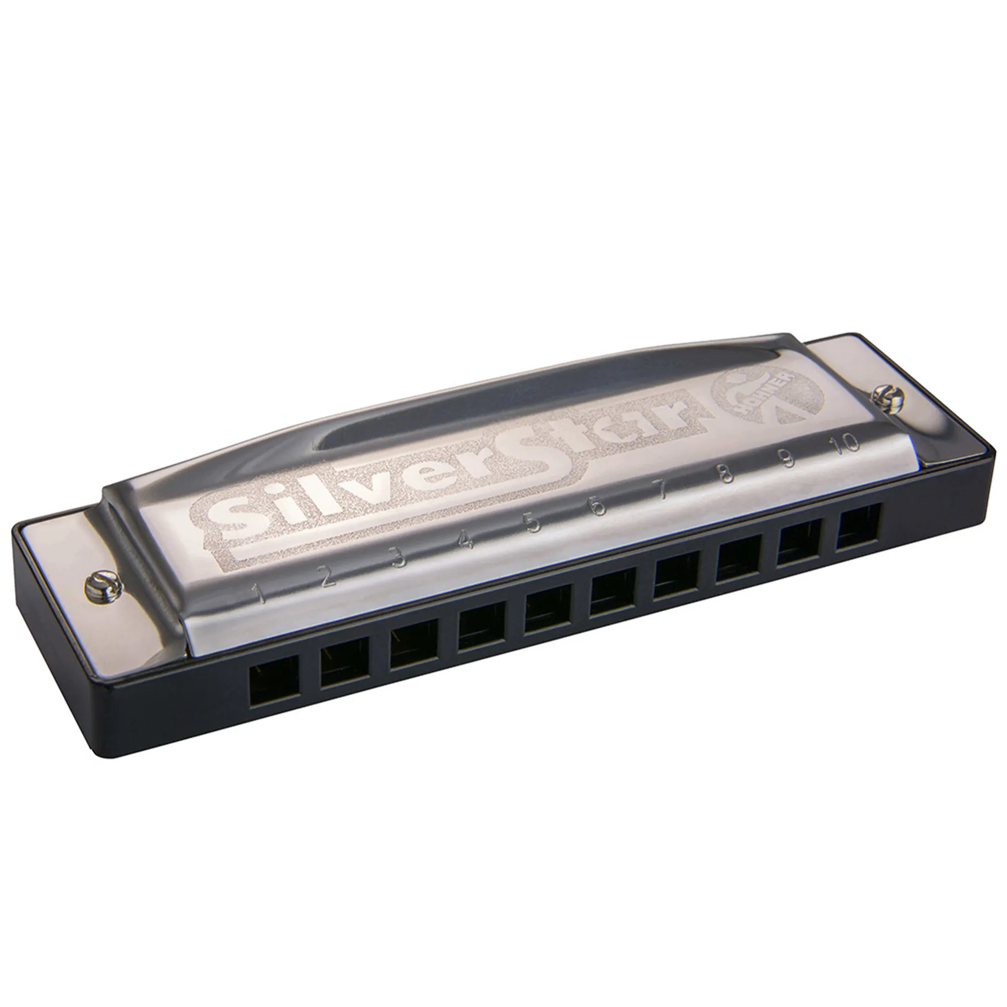 Hohner Diatonic Harmonica Silver Star D - Enthusiast Series