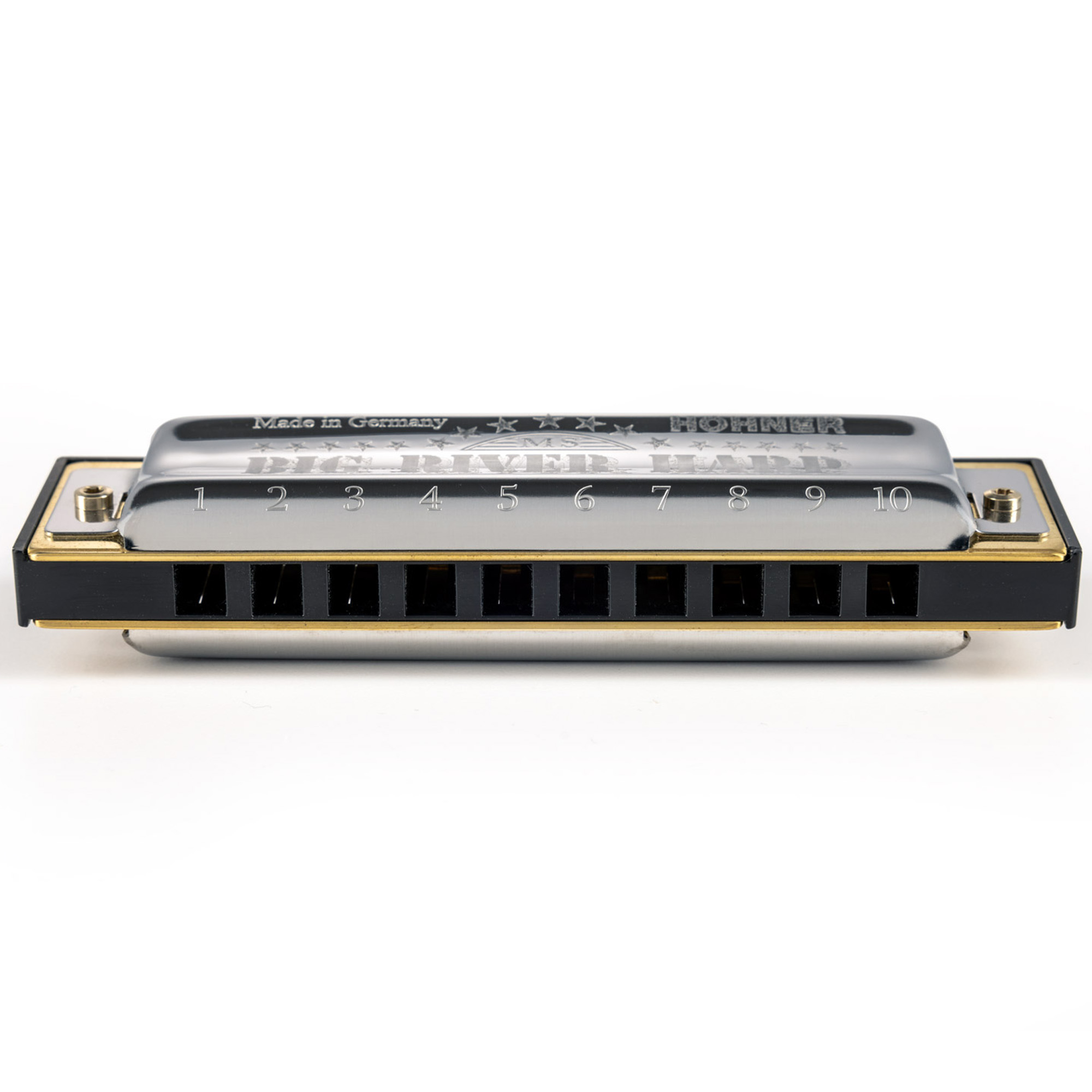 Hohner Diatonic Harmonica Blues River Harp Key of A - MS Series