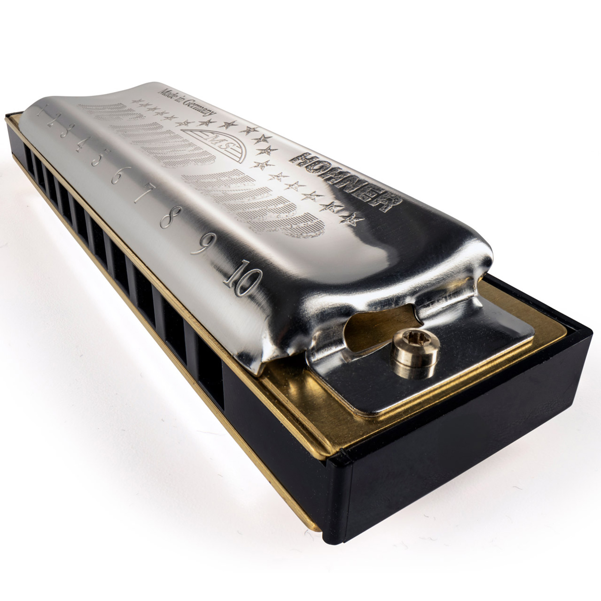 Hohner Diatonic Harmonica Blues River Harp Key of A - MS Series