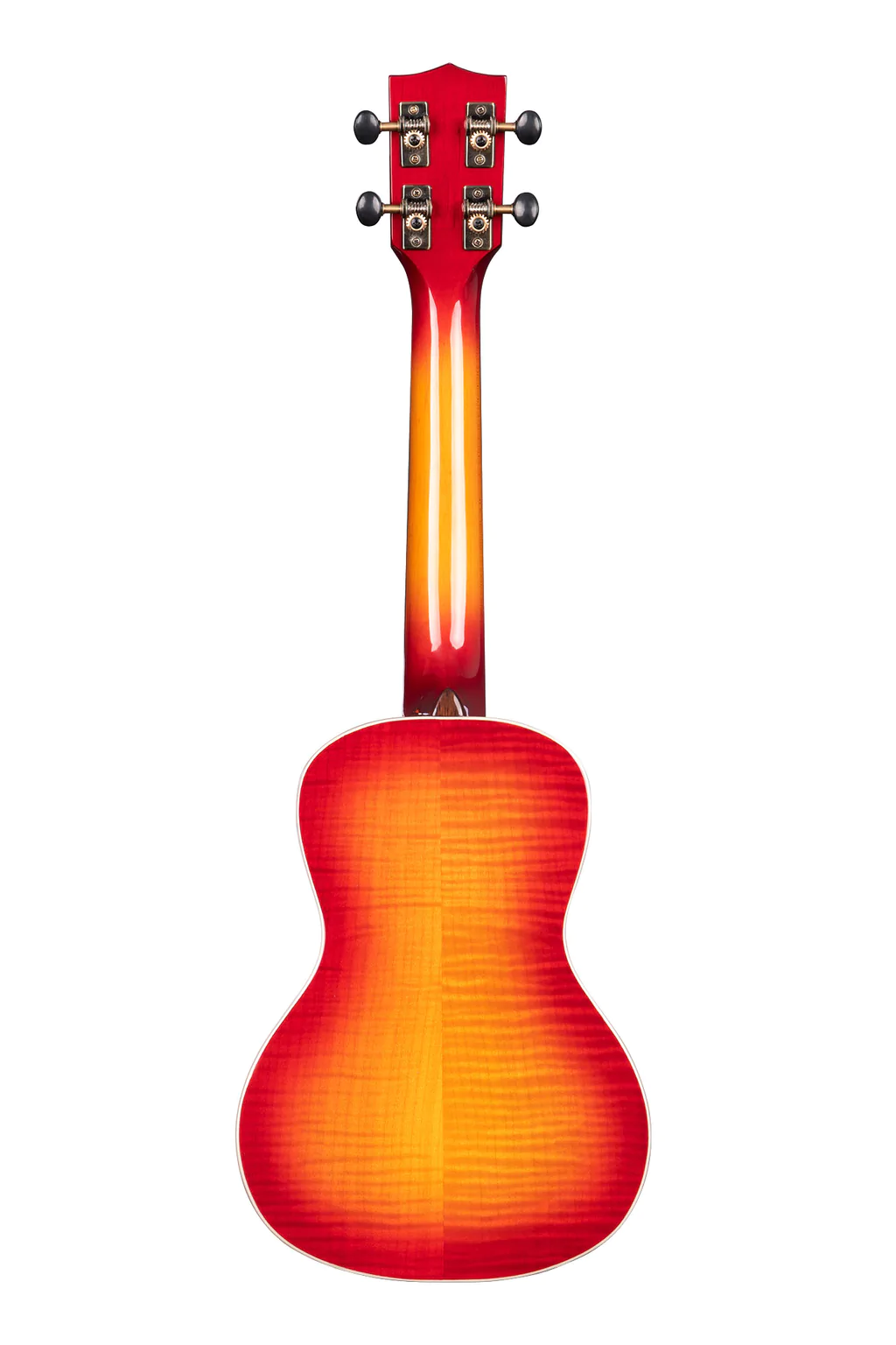 Kala Flame Maple Concert Ukulele - Cherry Burst