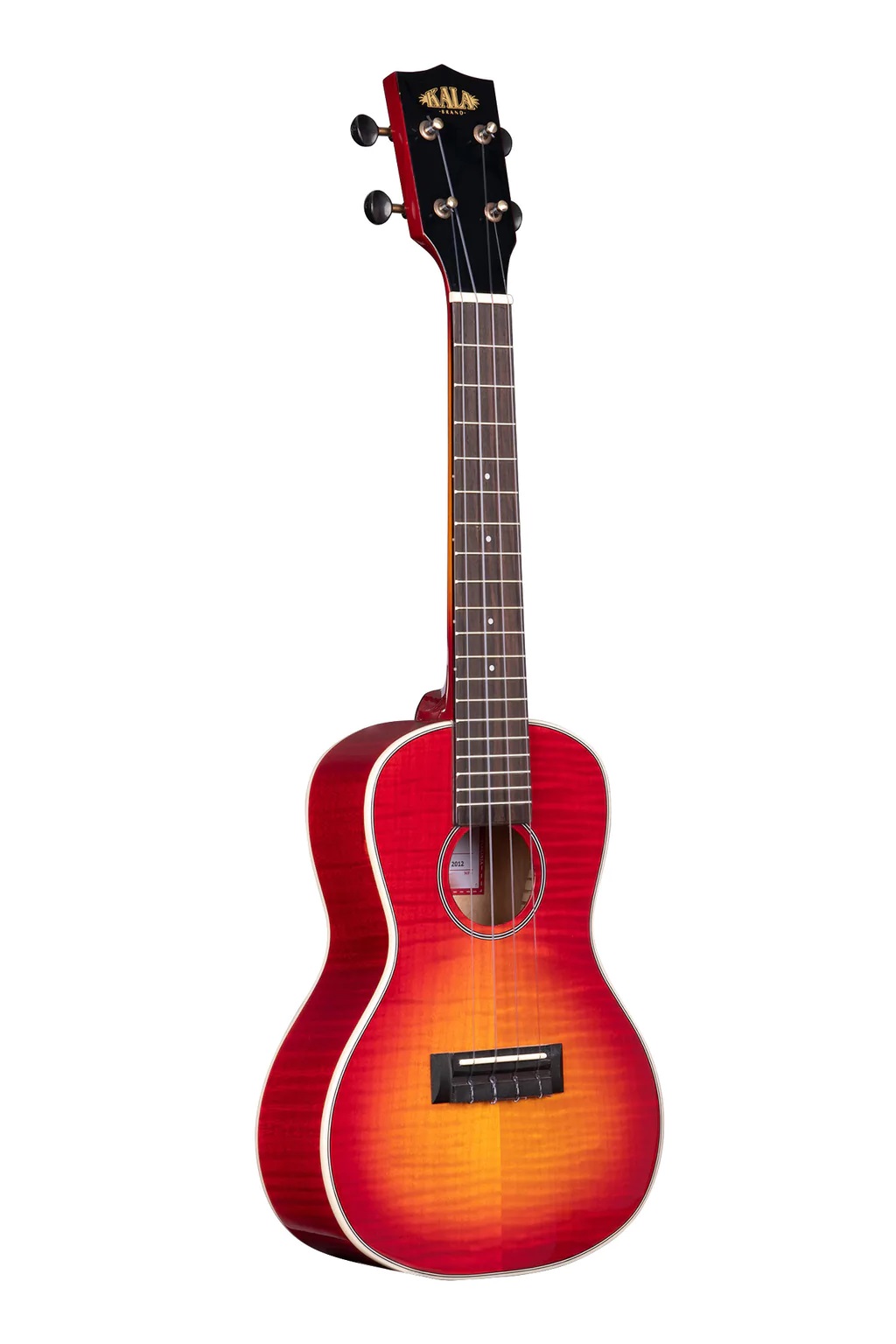 Kala Flame Maple Concert Ukulele - Cherry Burst