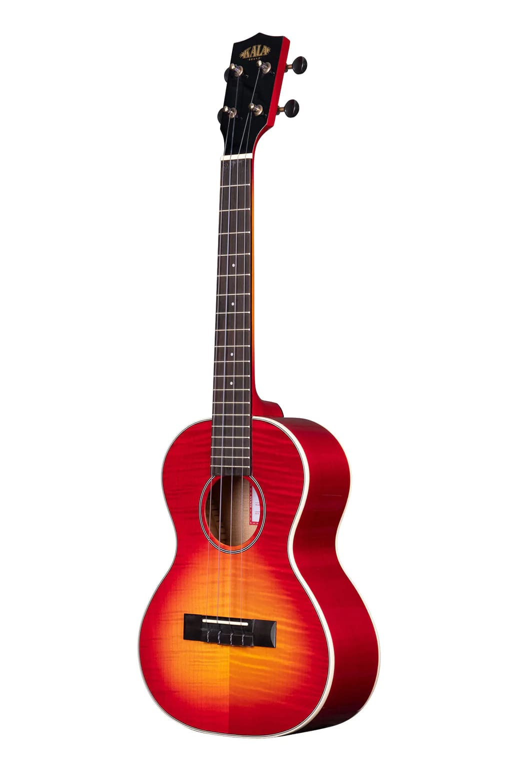 Kala Flame Maple Tenor Ukulele - Cherry Burst - B-Stock