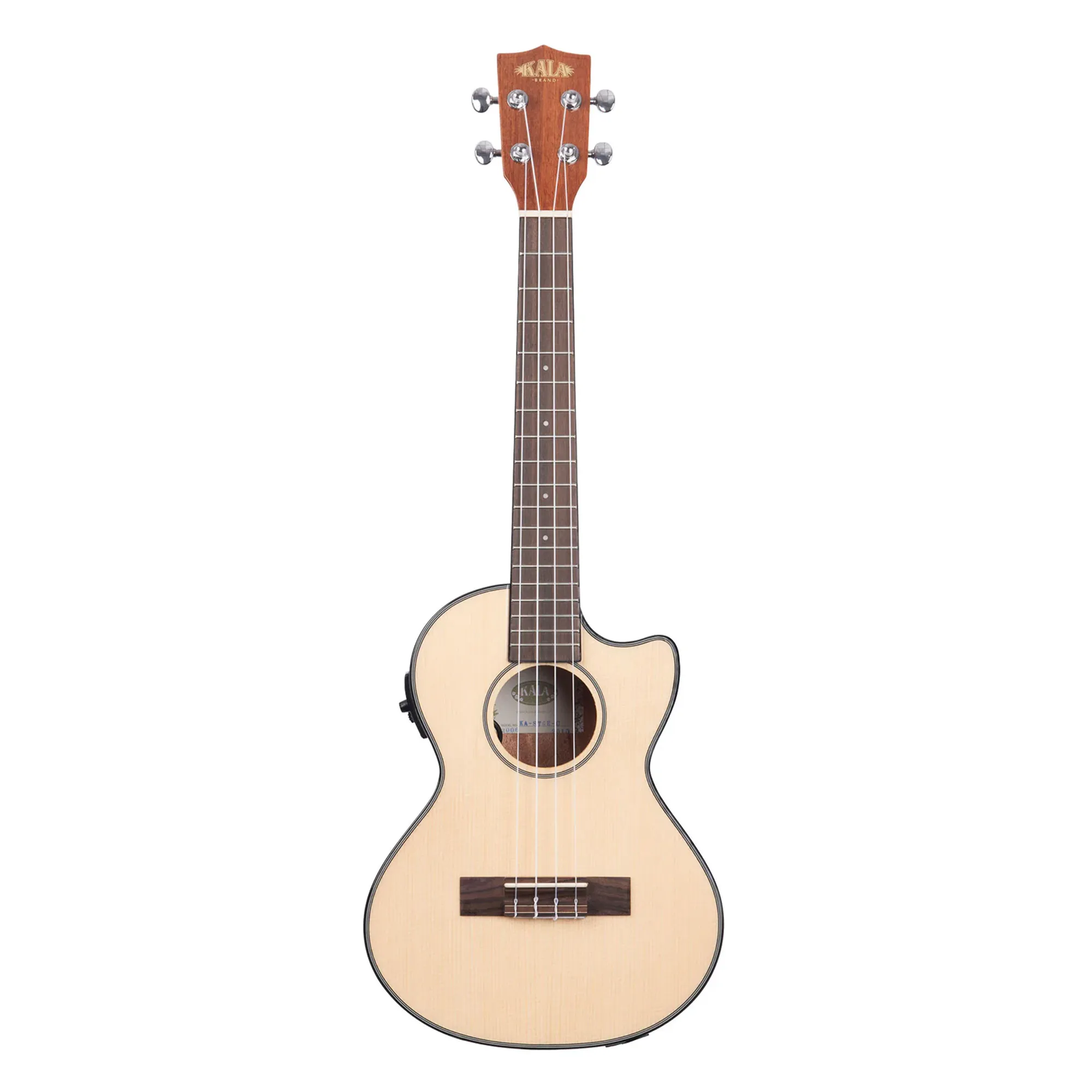 Kala Solid Spruce Top Mahogany Series Tenor Ukulele with Equalizer Cutaway - Included Bag - B-Stock