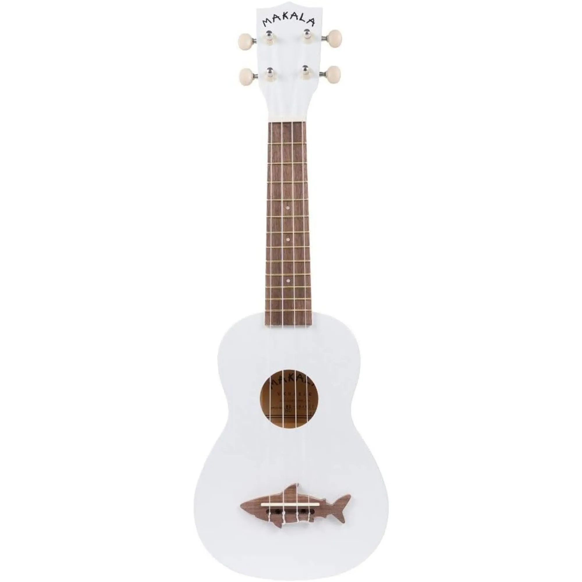 Makala Shark Series Soprano Ukulele Included Bag - White - B-Stock