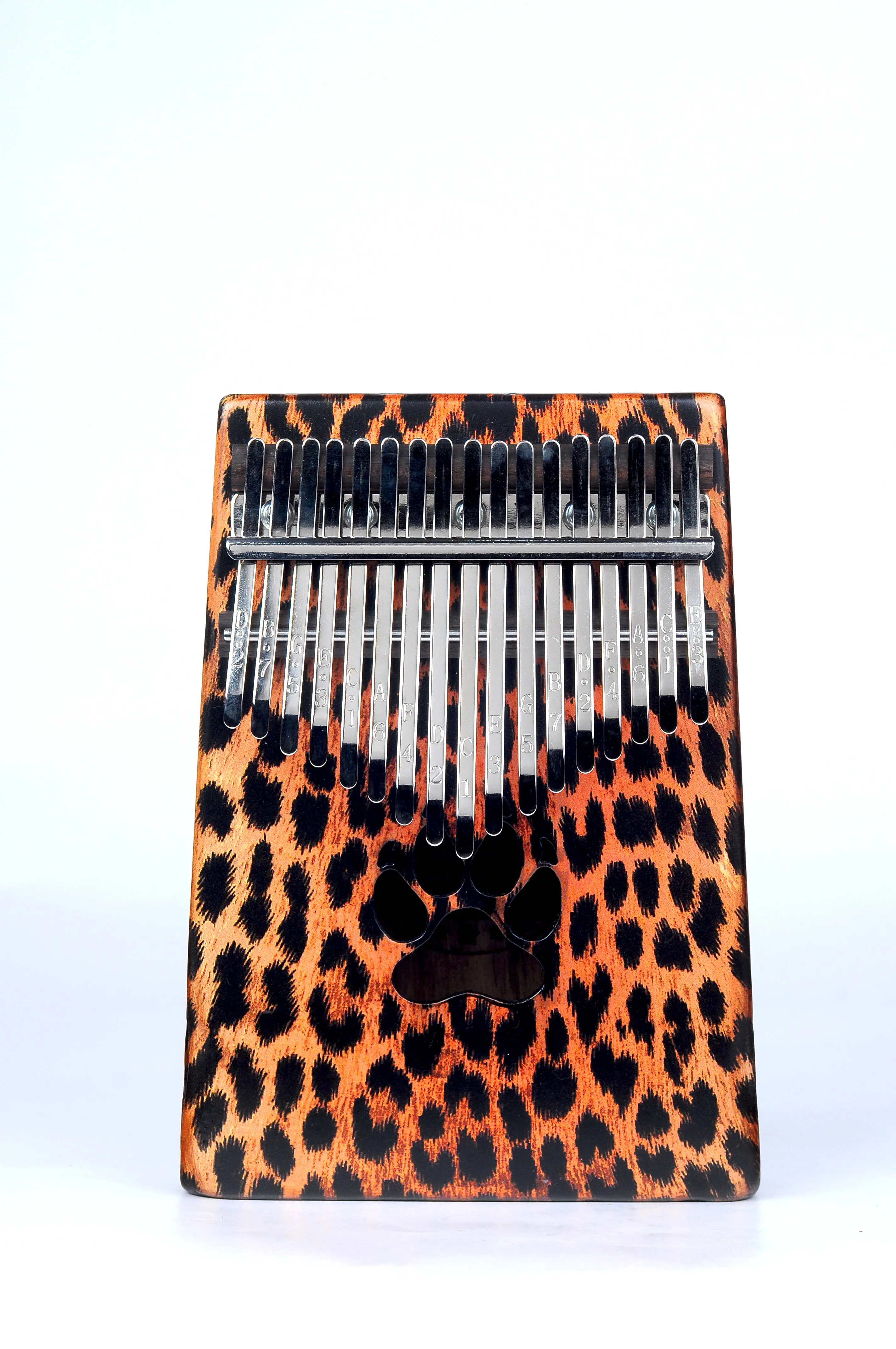 Mahalo Kalimba Cheetah Design Key of C with Bag