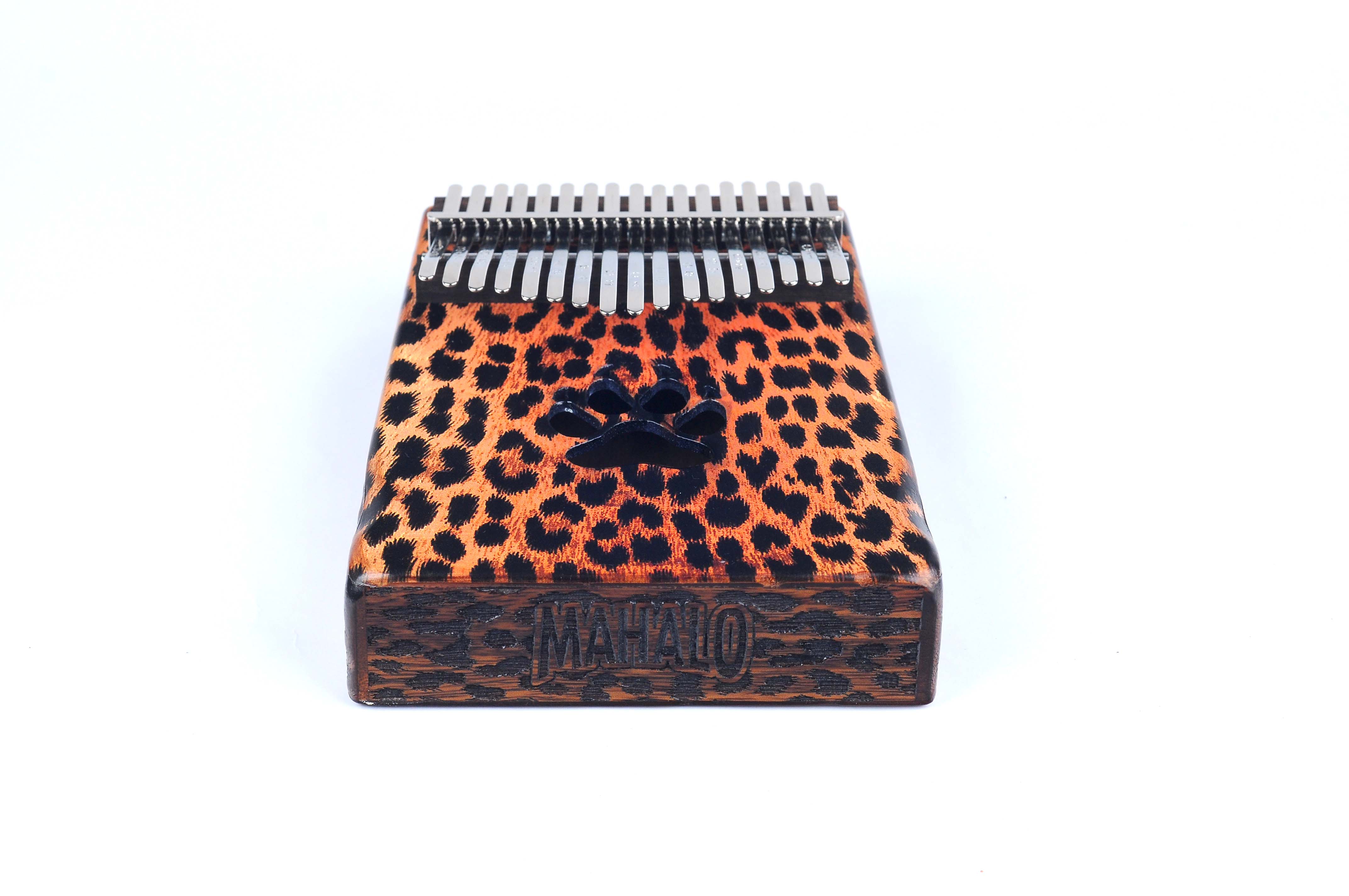 Mahalo Kalimba Cheetah Design Key of C with Bag
