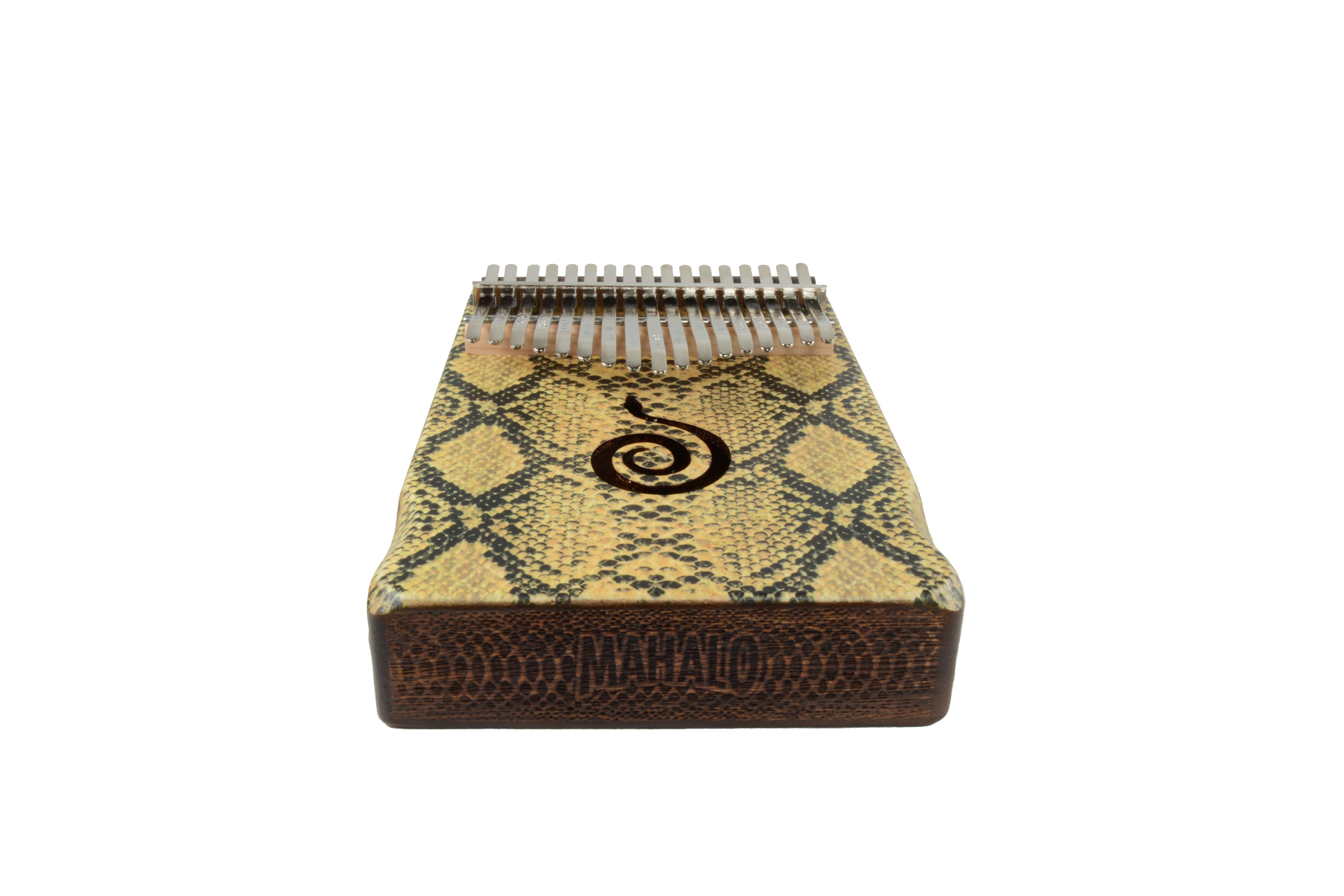 Mahalo Kalimba Python Design Key of C with Bag