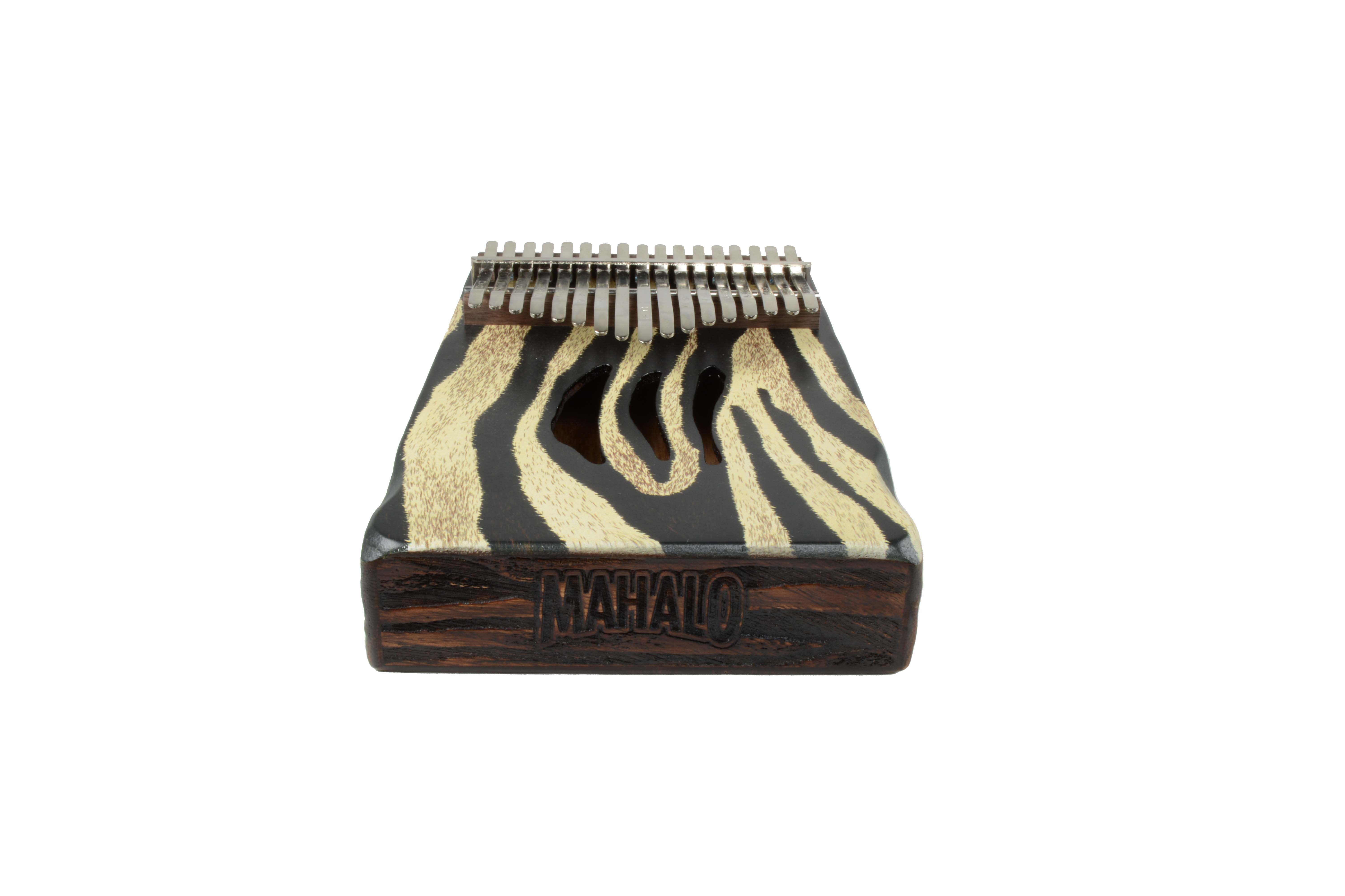 Mahalo Kalimba Zebra Design Key of C with Bag
