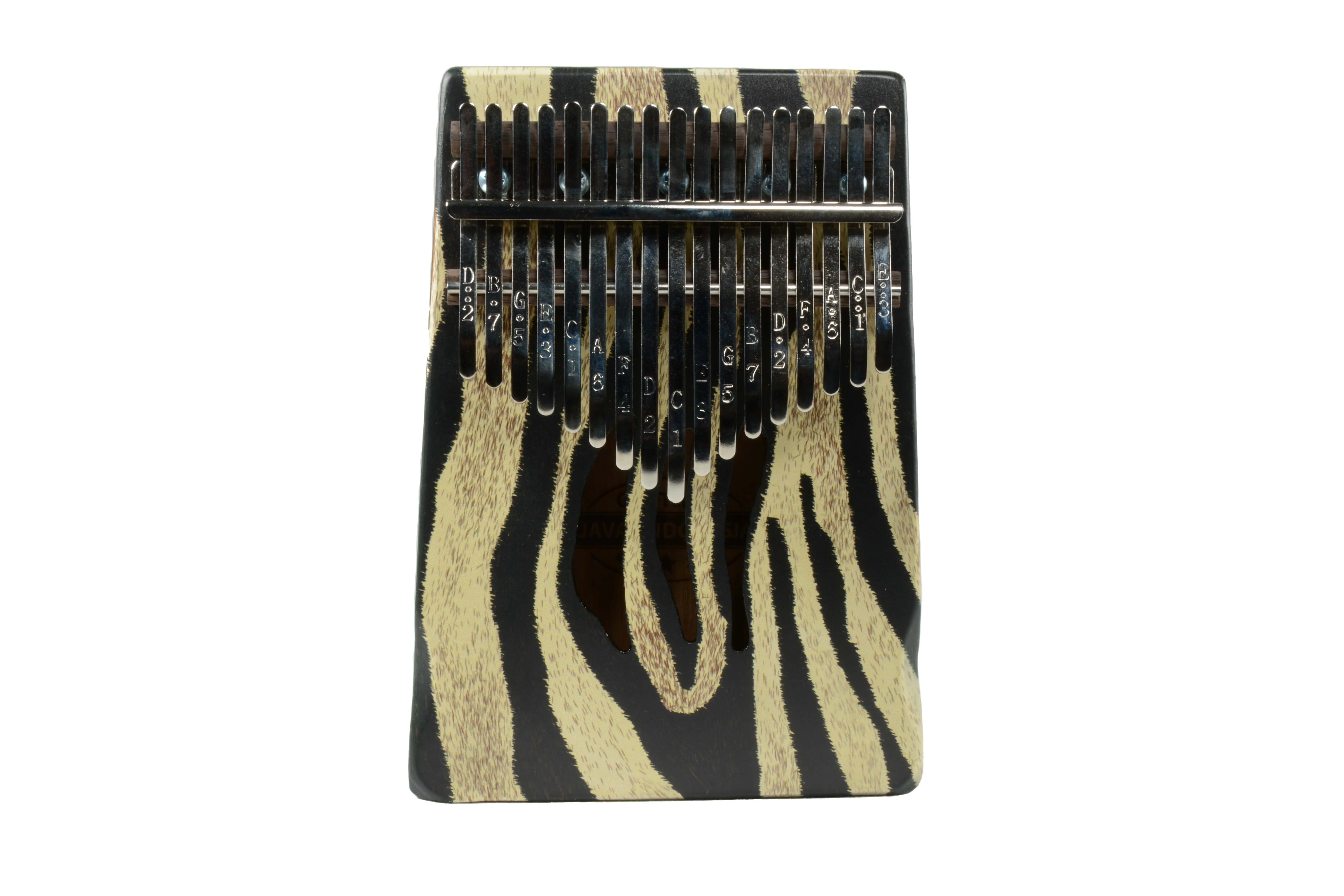 Mahalo Kalimba Zebra Design Key of C with Bag