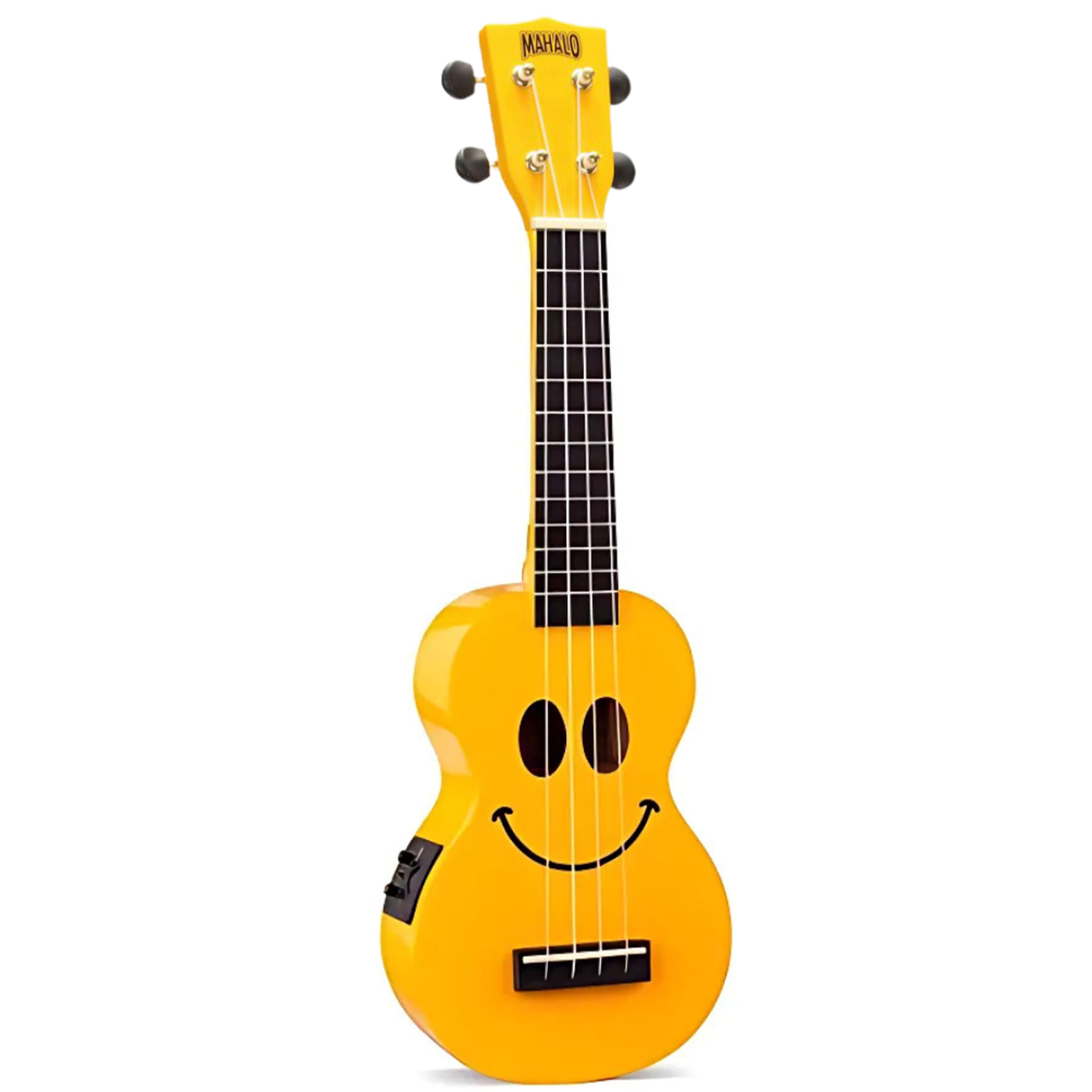 Mahalo U-Smile Series Electric Soprano Ukulele Yellow with Bag