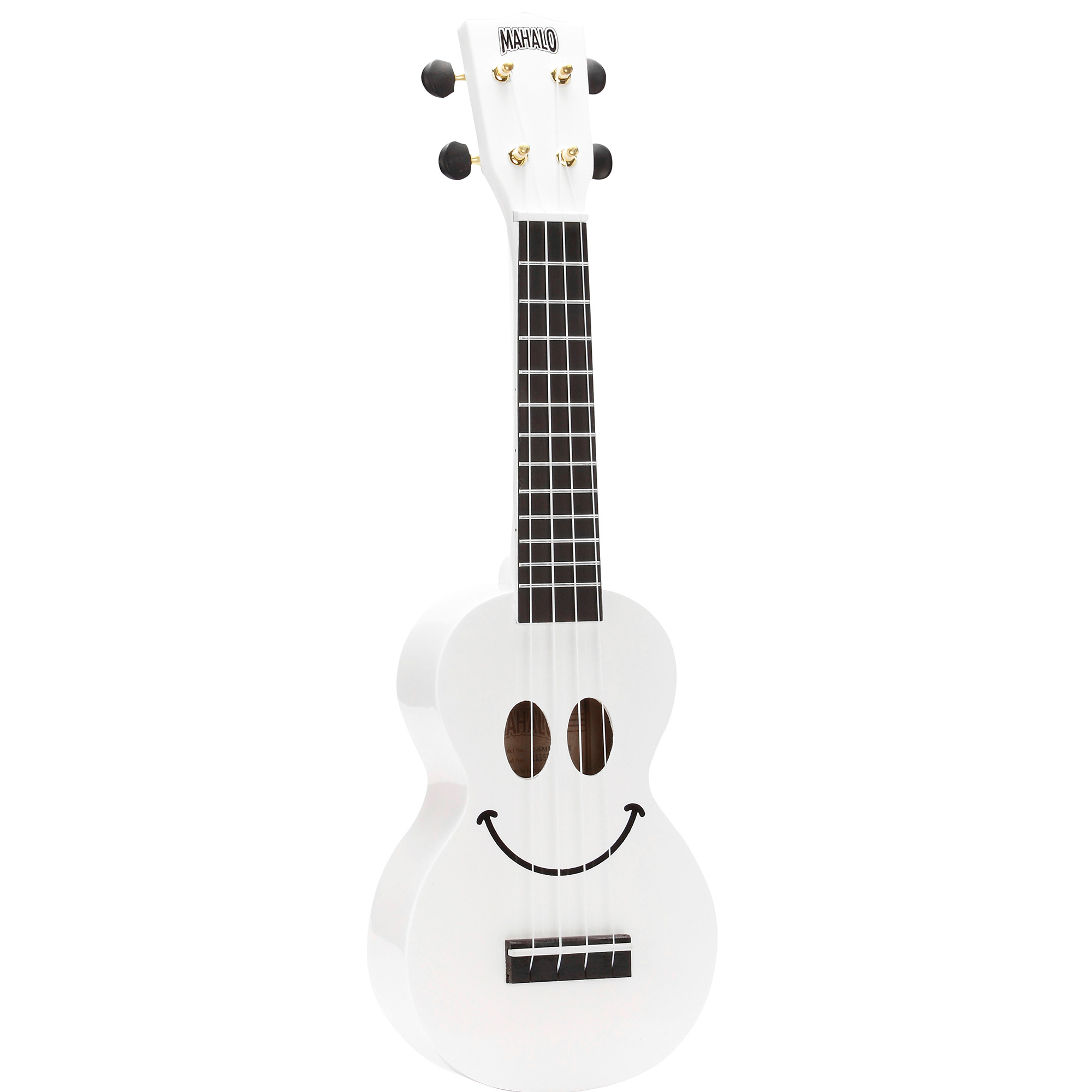 Mahalo Ukulele Soprano U-Smile Series White with Bag