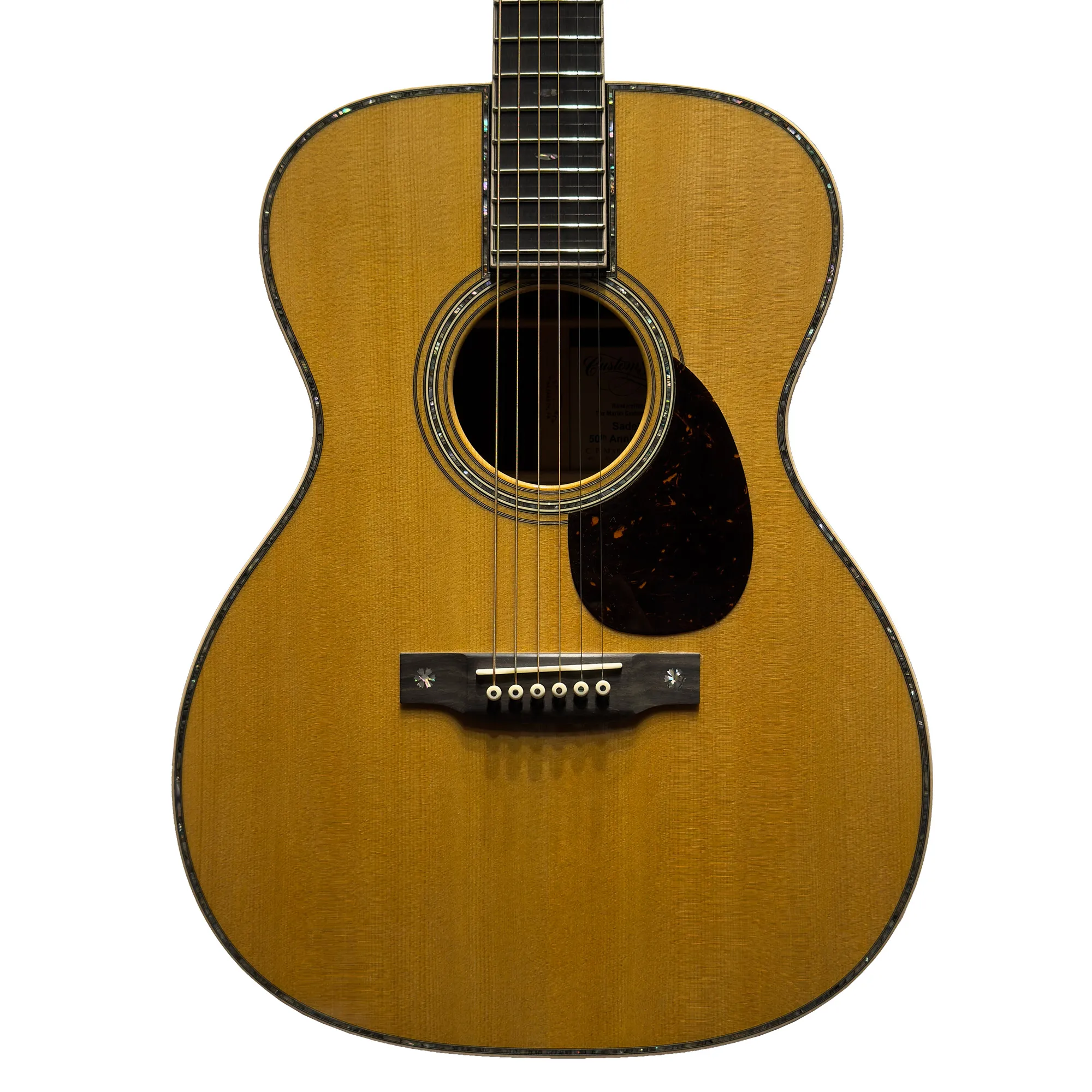 Martin Custom Shop 00014F Sadek 50th Anniversary, Spruce Top Ziricote  Acoustic Guitar - Natural