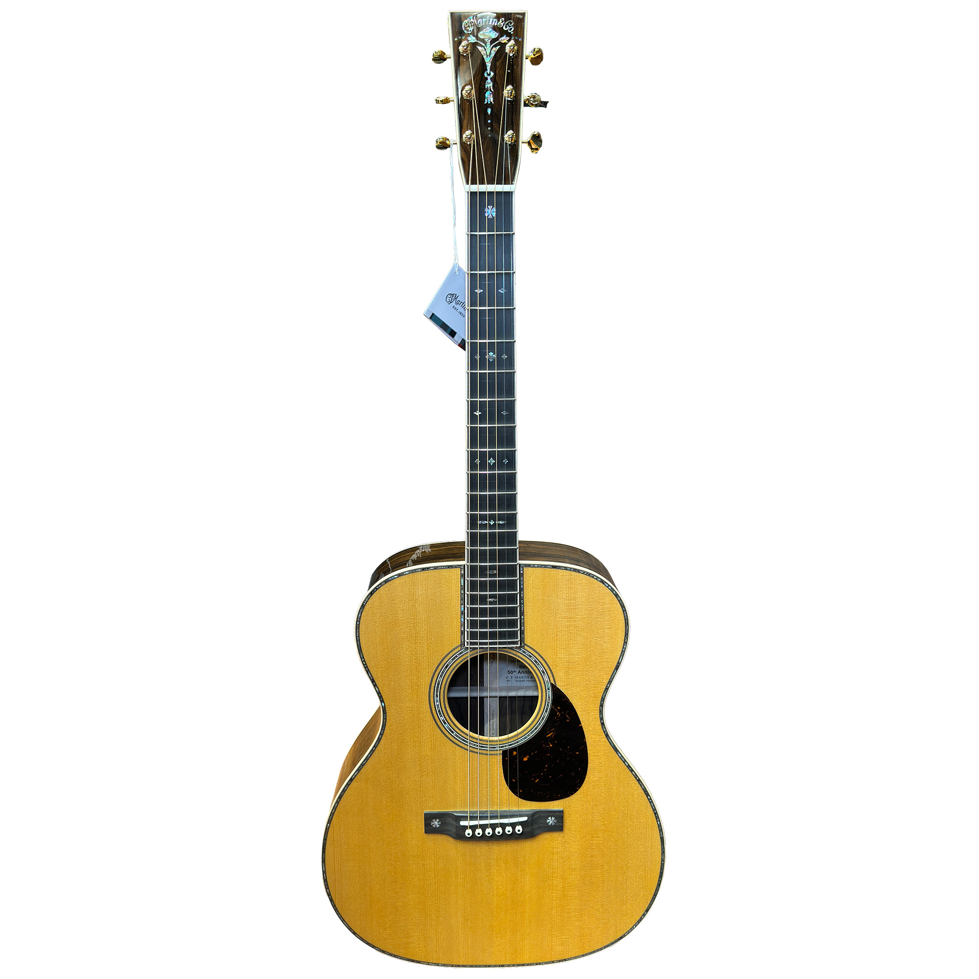 Martin Custom Shop 00014F Sadek 50th Anniversary, Spruce Top Ziricote  Acoustic Guitar - Natural
