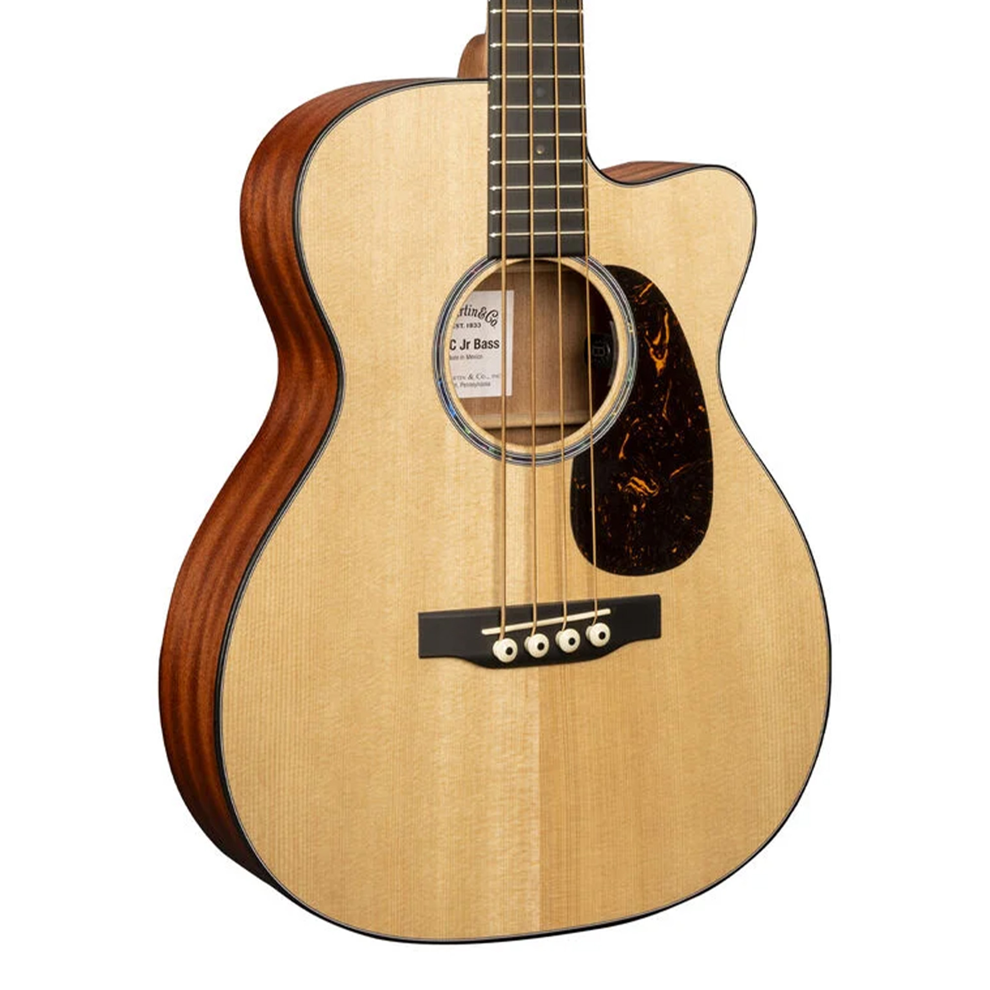 Martin 000C Jr-E Bass Acoustic Electric Bass 4 String Guitar - Natural