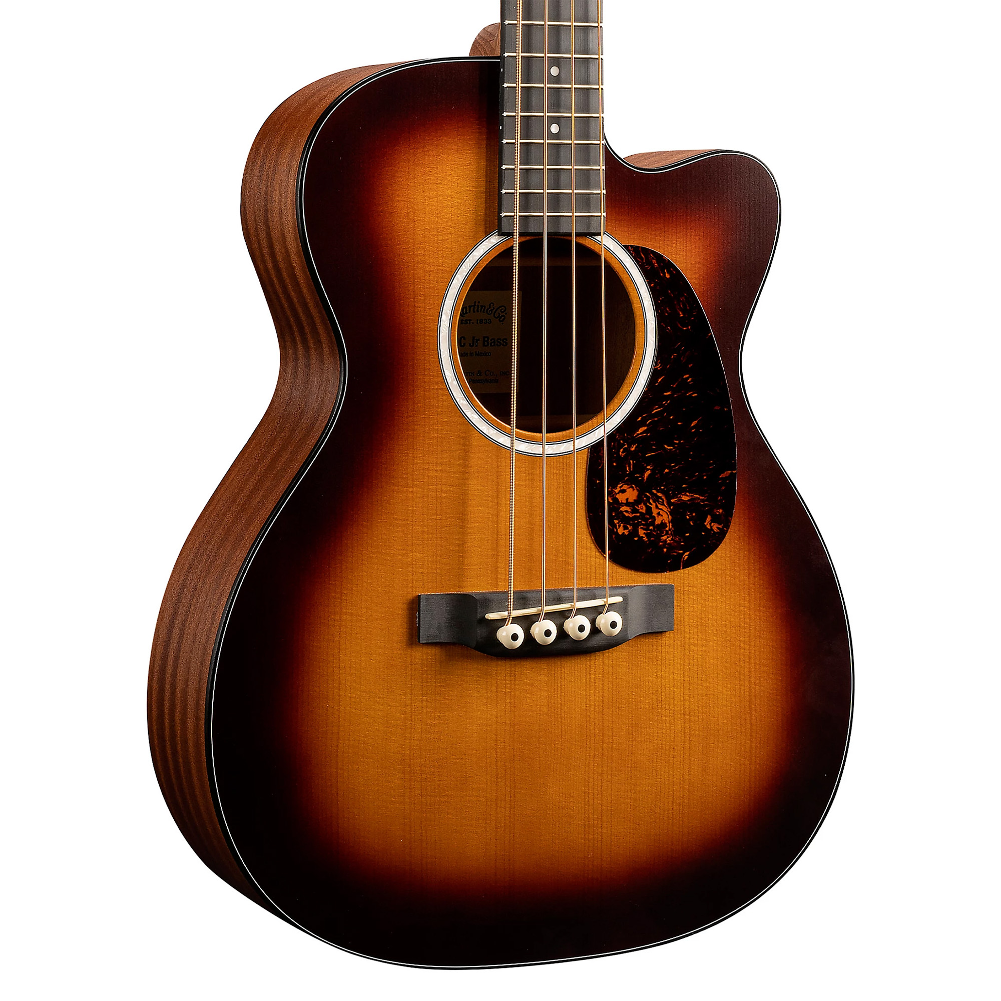 Martin 000C Jr-E BassAcoustic Electric Bass 4 String Guitar - Burst