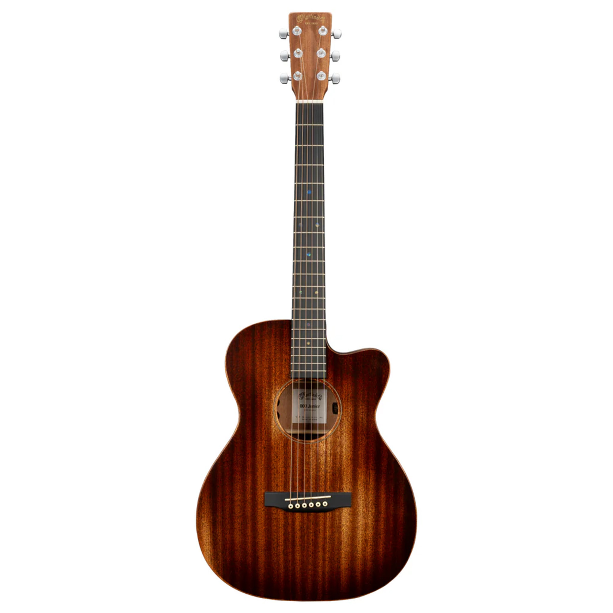 Martin  000C Jr-E StreetMaster Acoustic Electric Guitar - Dark Mahogany Distressed