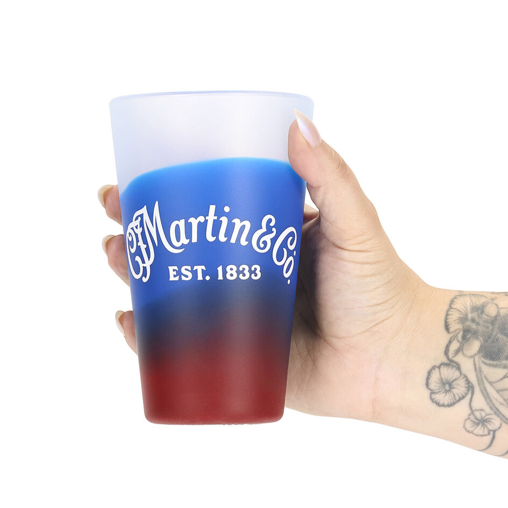 Martin Accessories Silipint Americana Tumbler - Red/White/Blue 16 ounces