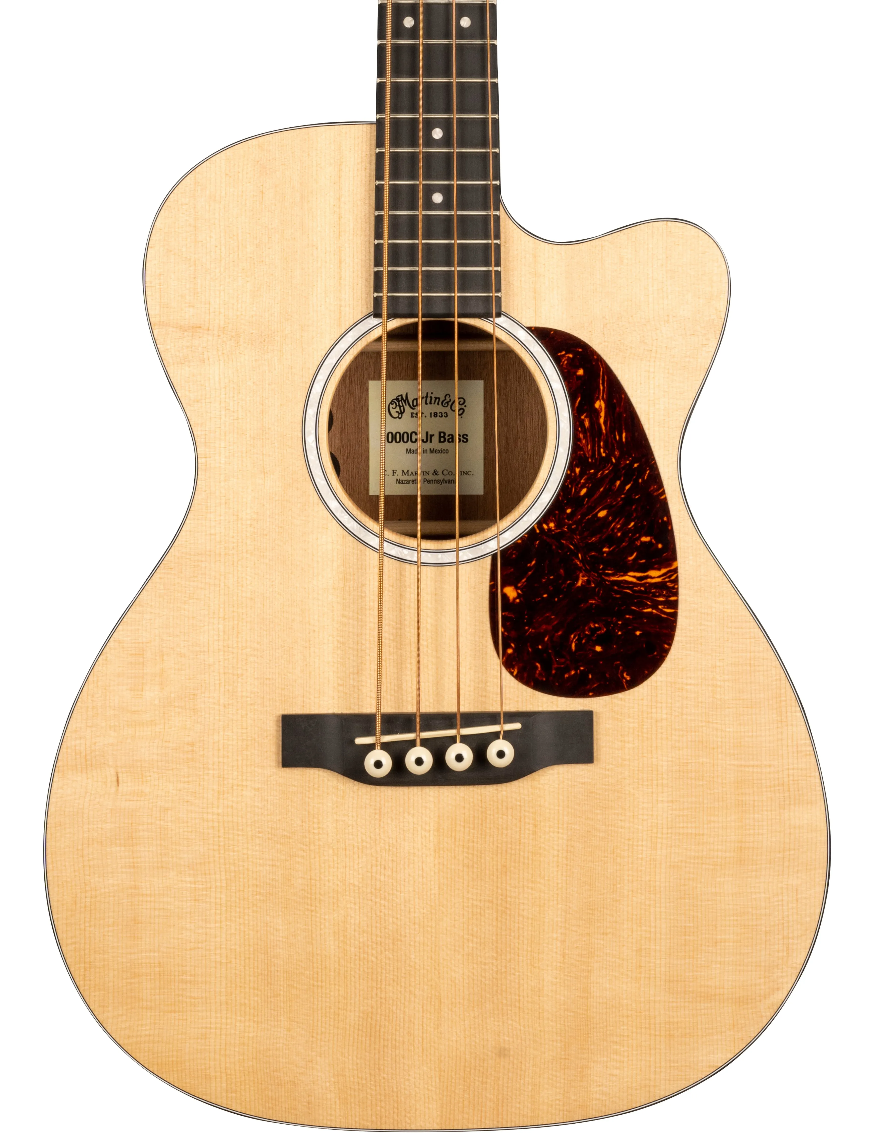 Martin Guitar Acoustic Electric Bass 4 String Satin - Natural