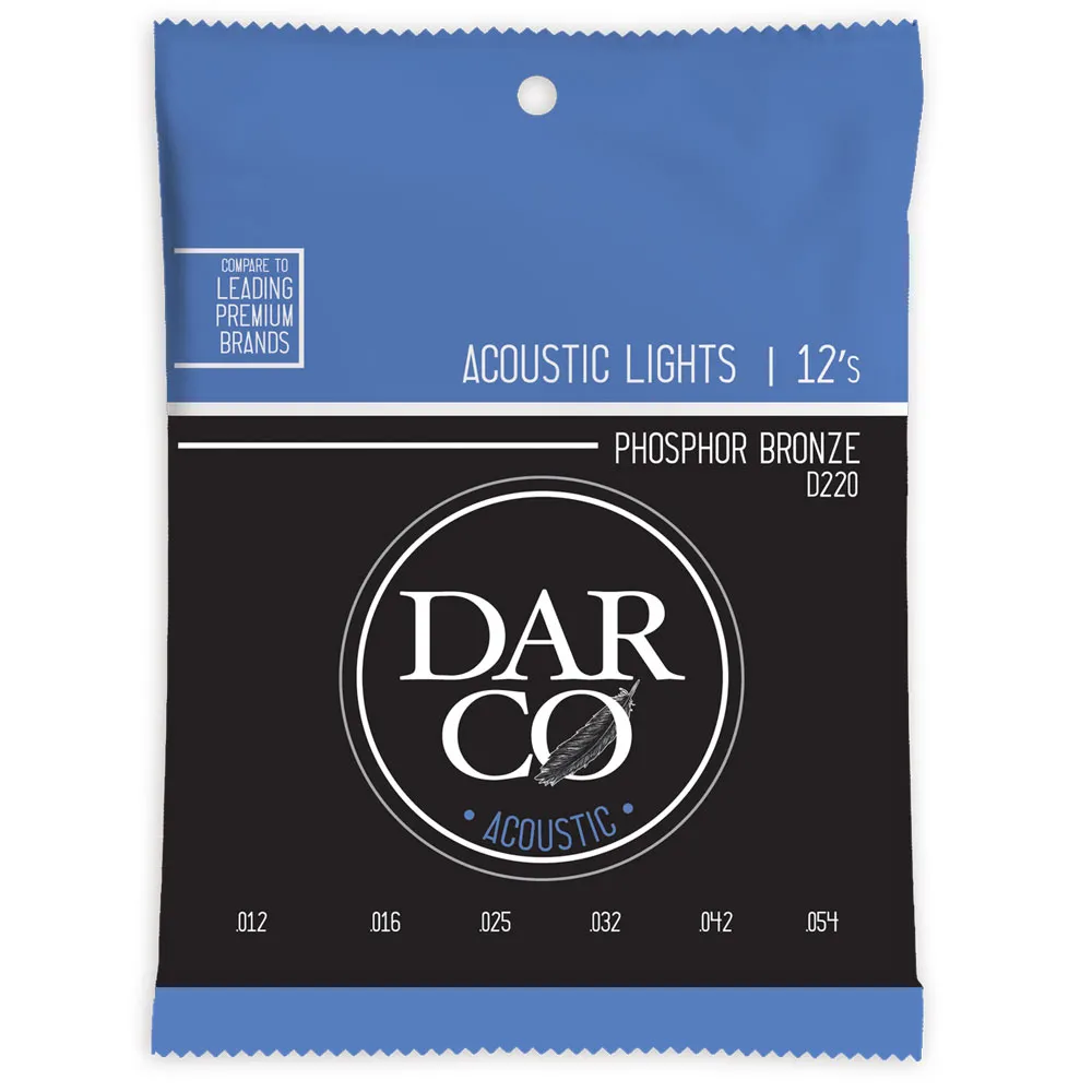 Martin Strings Darco Acoustic Guitar Set 92/8 Phosphor Bronze Light - 0.12 - 0.54