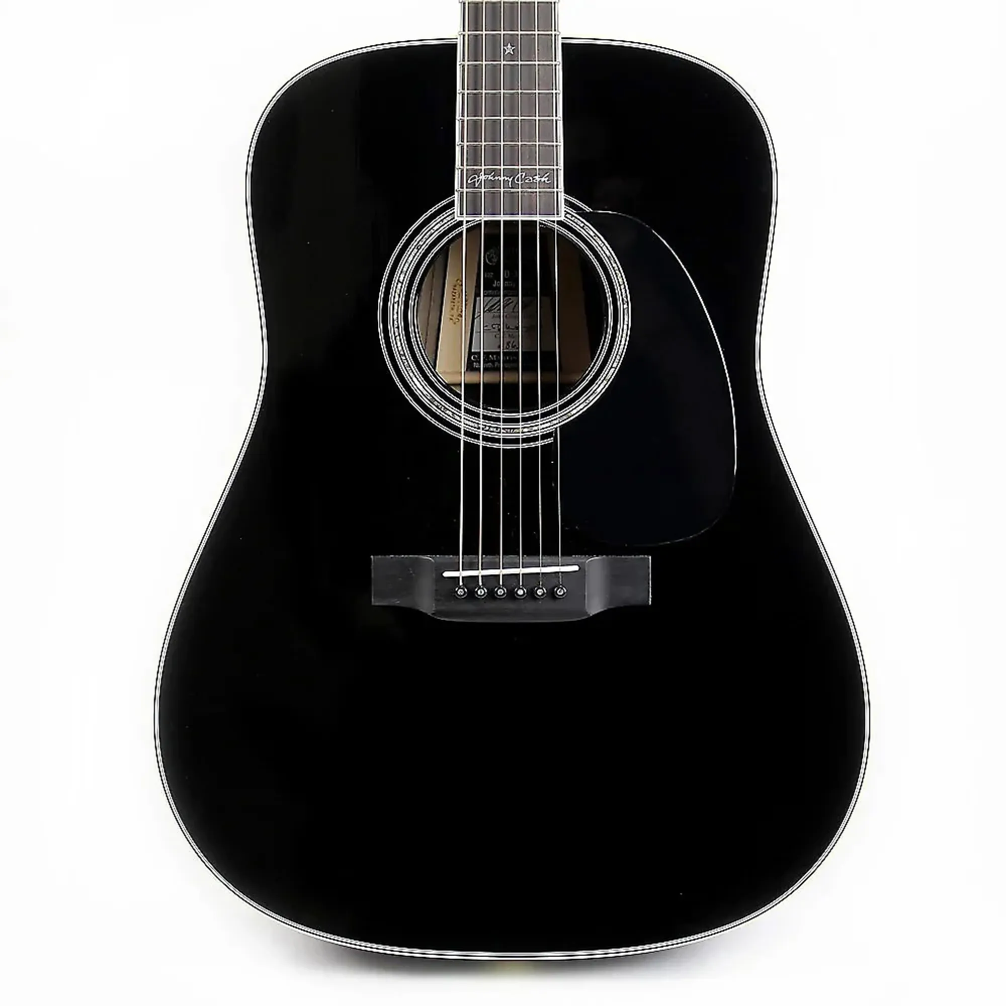 Martin D35 Johnny Cash Signature Model Acoustic Dreadnought Guitar - Black (PRE ORDER)