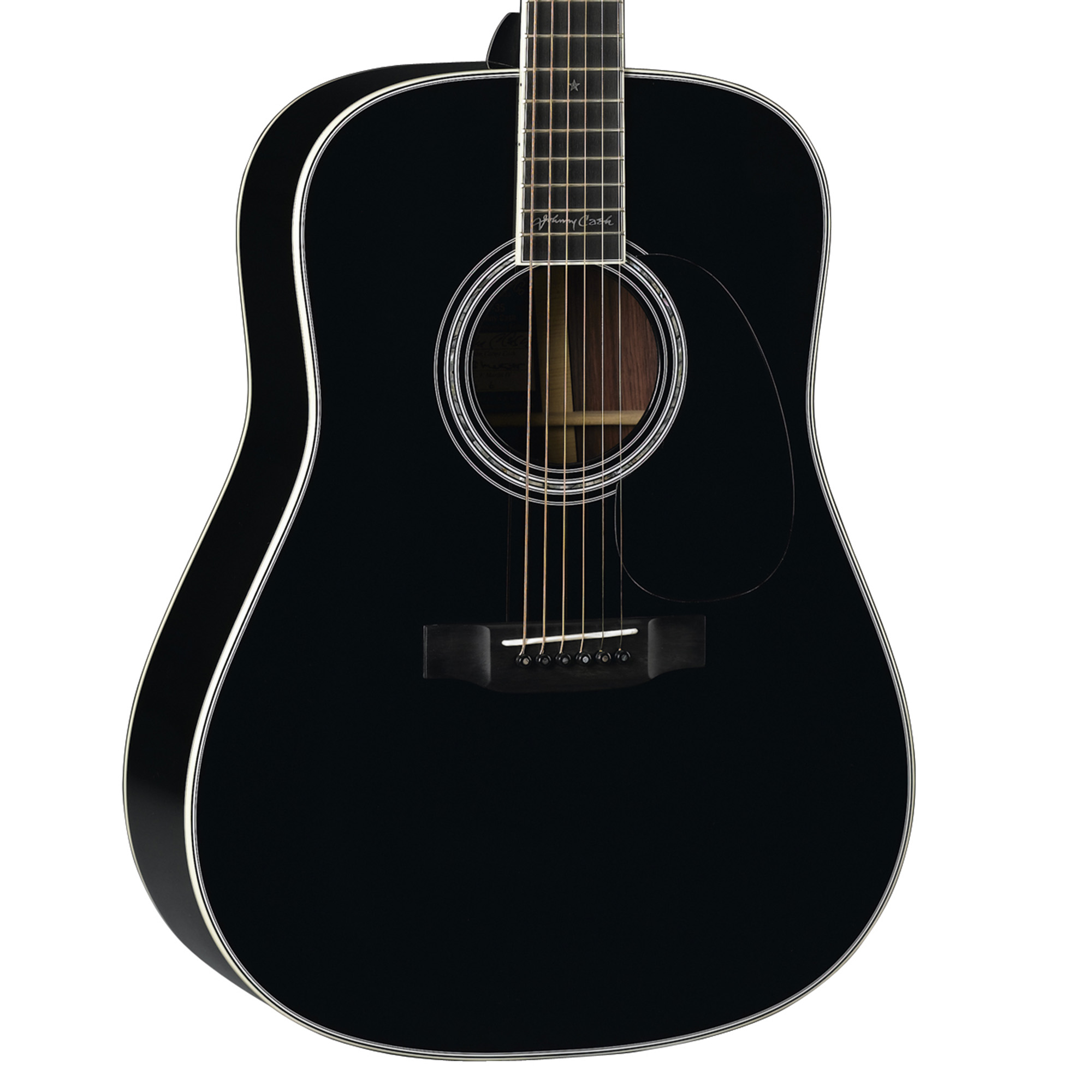 Martin D35 Johnny Cash Signature Model Acoustic Dreadnought Guitar - Black (PRE ORDER)