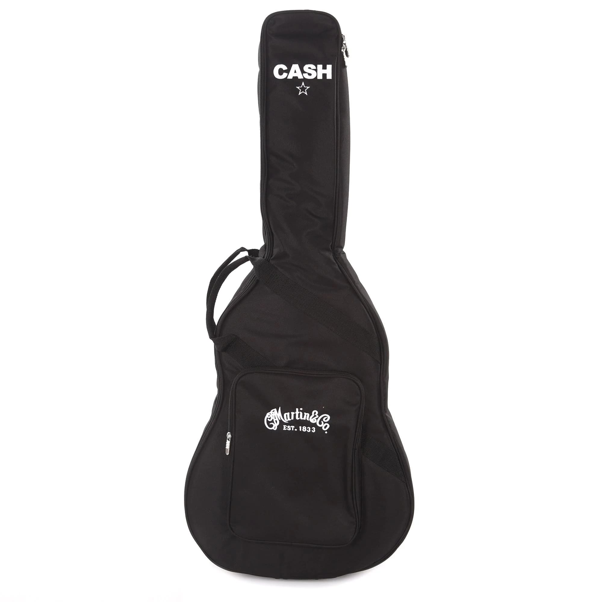 Martin Signature Series Guitar DX Johnny Cash Dreadnought Acoustic Electric - Jett Black